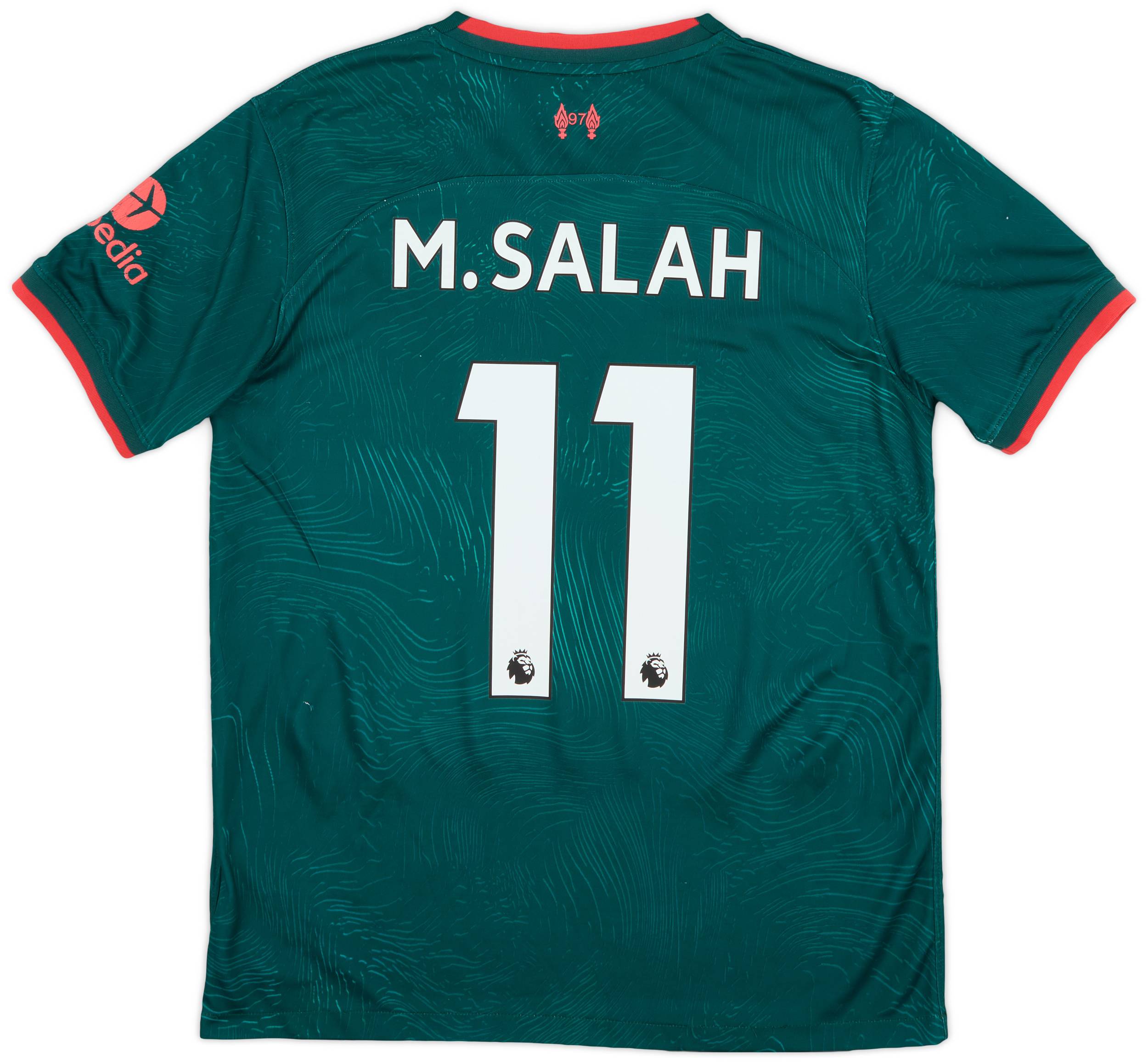 Liverpool FC M. Salah Dri-FIT シャツ L Mohamed Salah Liverpool 2024/25 Match Away Men's Nike Dri
