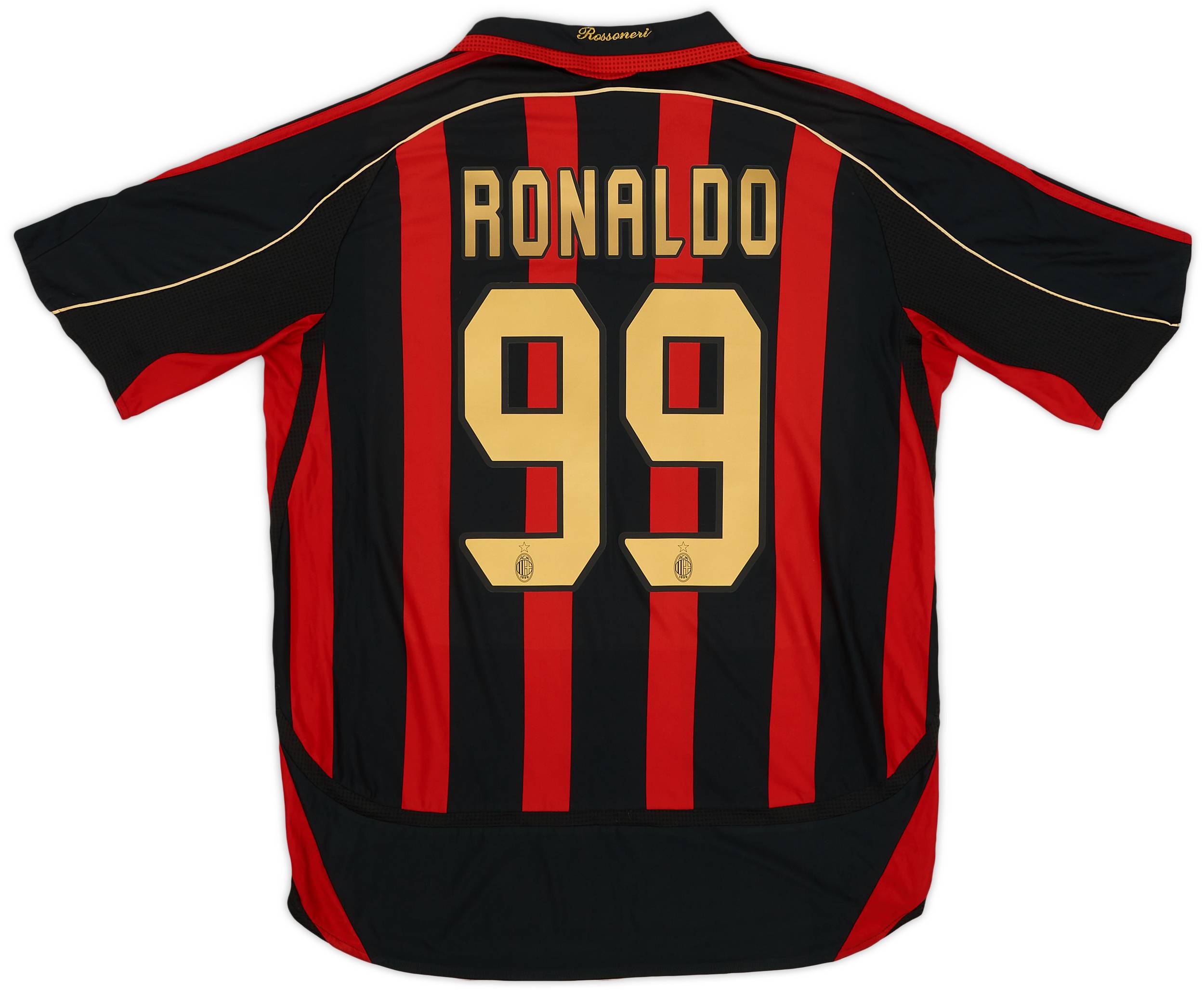 2006-07 AC Milan Home Shirt Ronaldo #99 - 7/10 - (L)