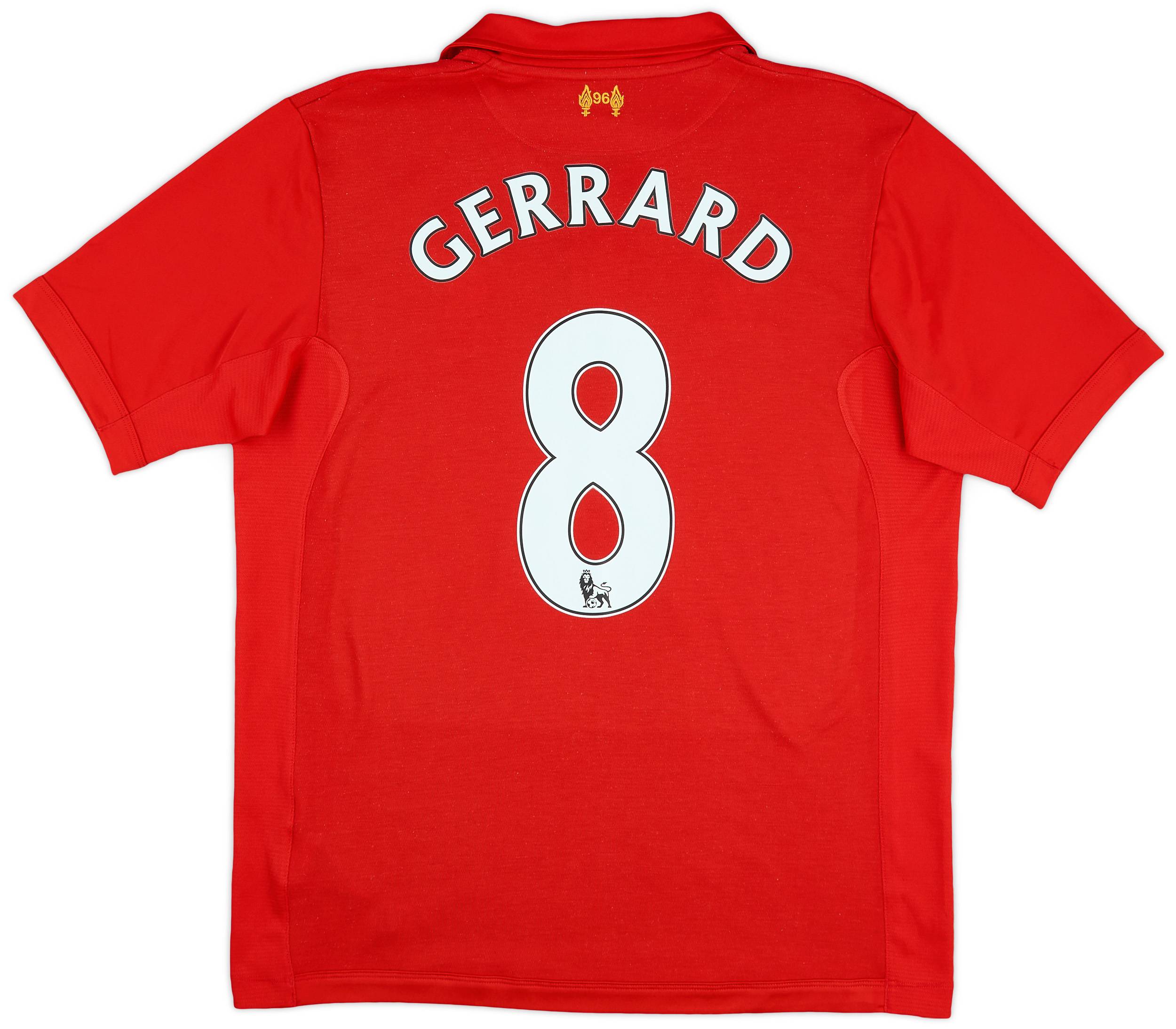 2012-13 Liverpool Home Shirt Gerrard #8 - 5/10 - (L)