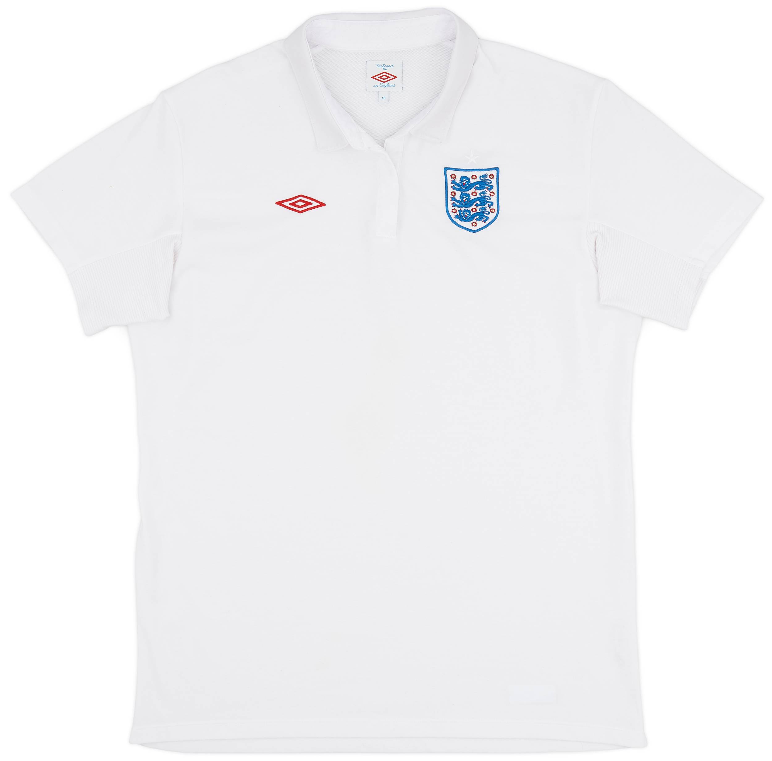 2010-11 England Home Shirt - 8/10 - (Women's XL)