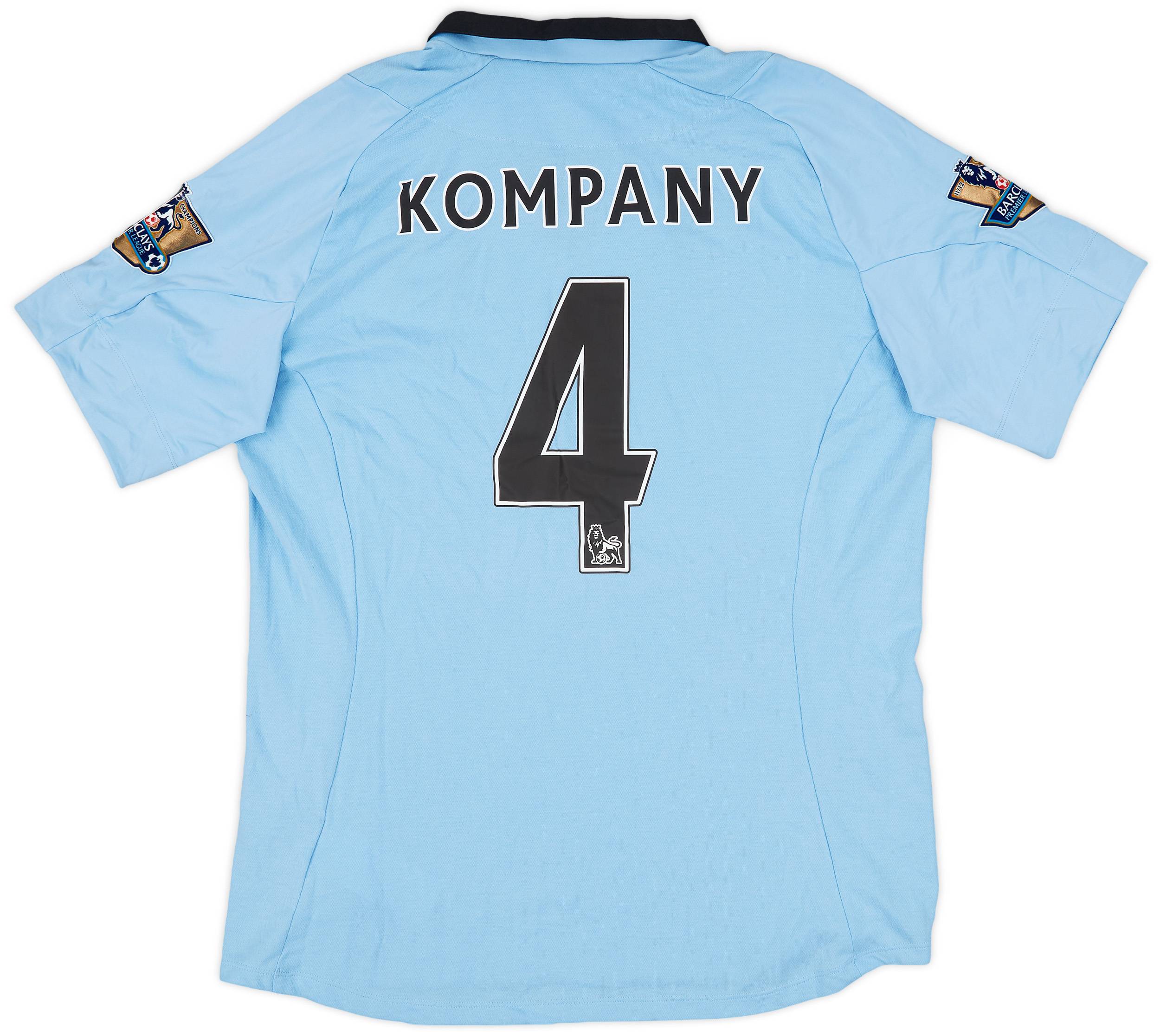 2012-13 Manchester City Home Shirt Kompany #4 (L)