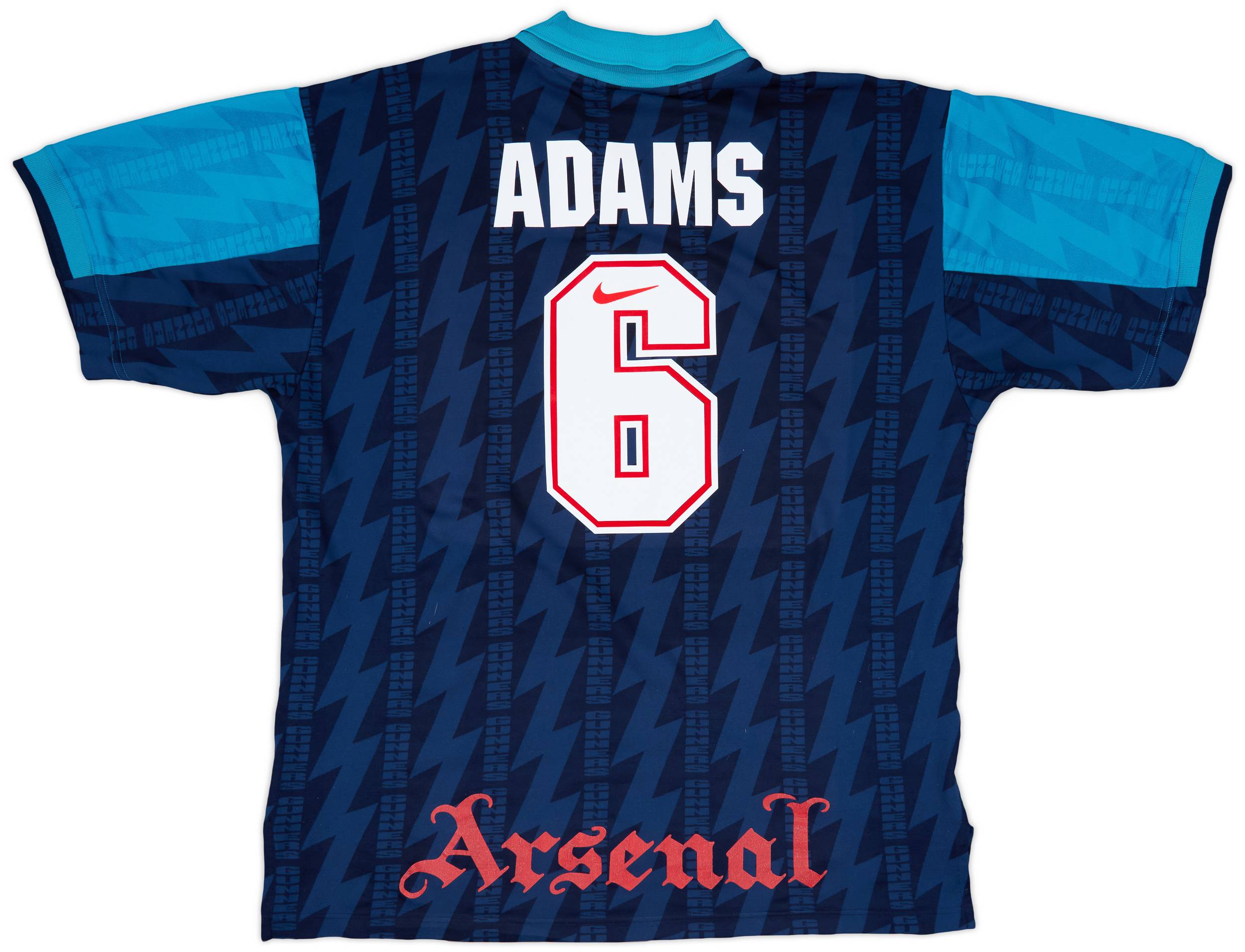 1994-95 Arsenal Away Shirt Adams #6 - 6/10 - (XXL)