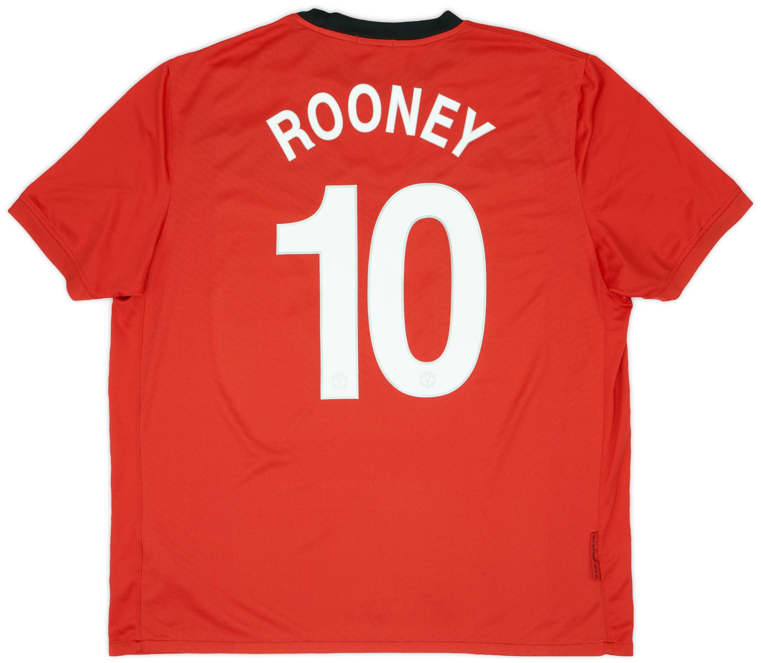 2009-10 Manchester United Home Shirt Rooney #10 - 6/10 - (XXL)