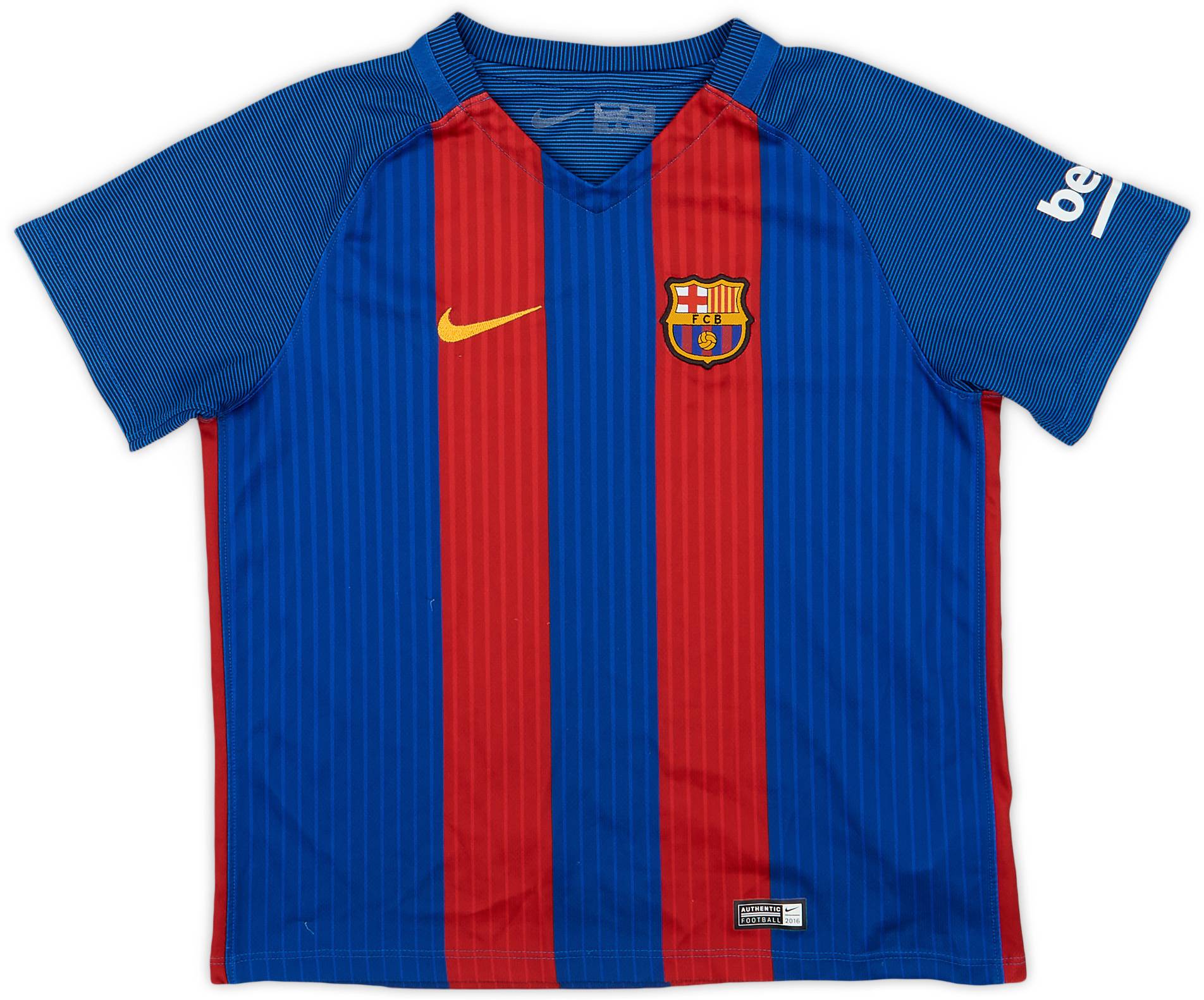 2016-17 Barcelona Home Shirt - 8/10 - (M.Boys)