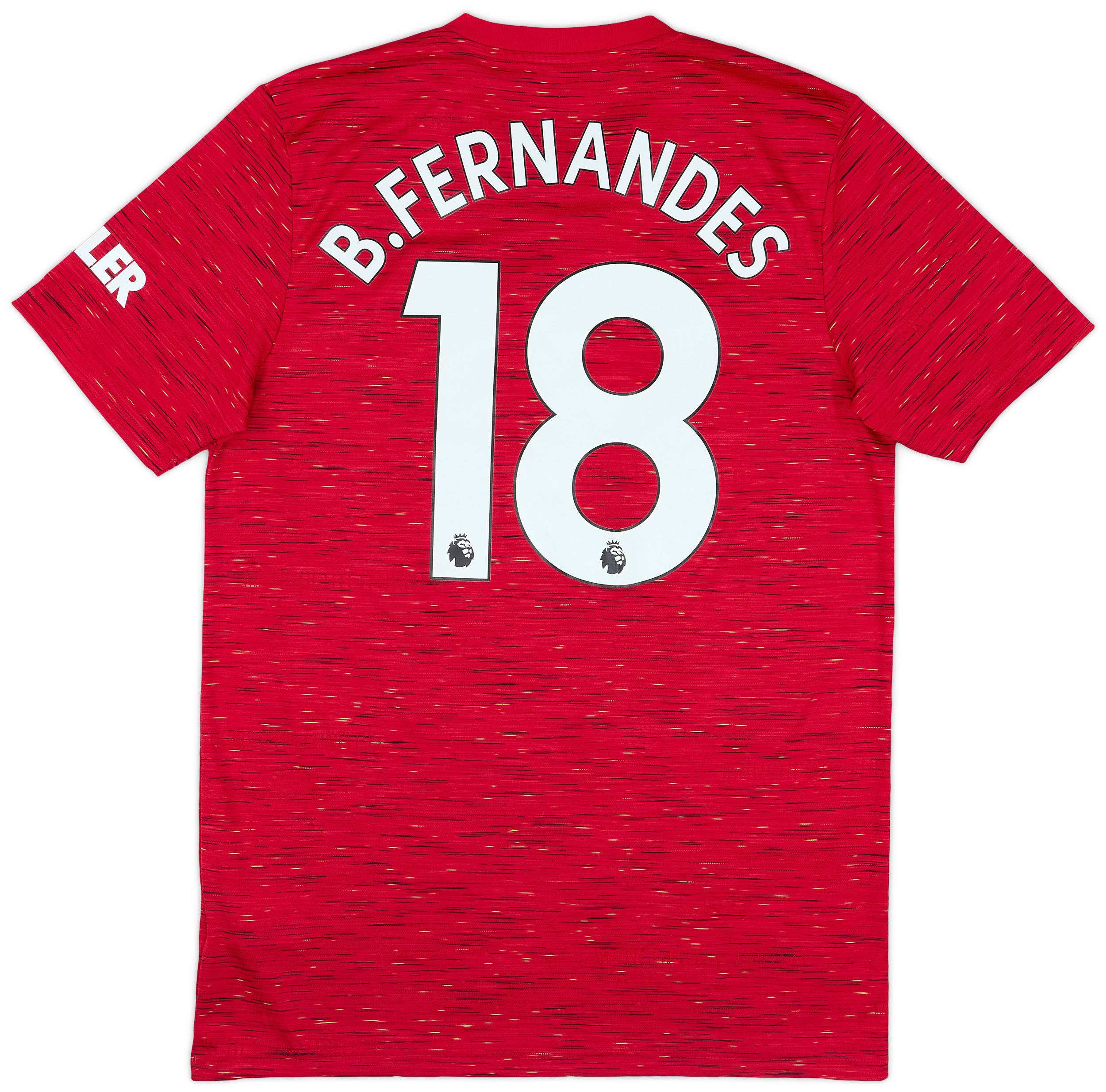 2020-21 Manchester United Home Shirt B.Fernandes #18 - 9/10 - (M)
