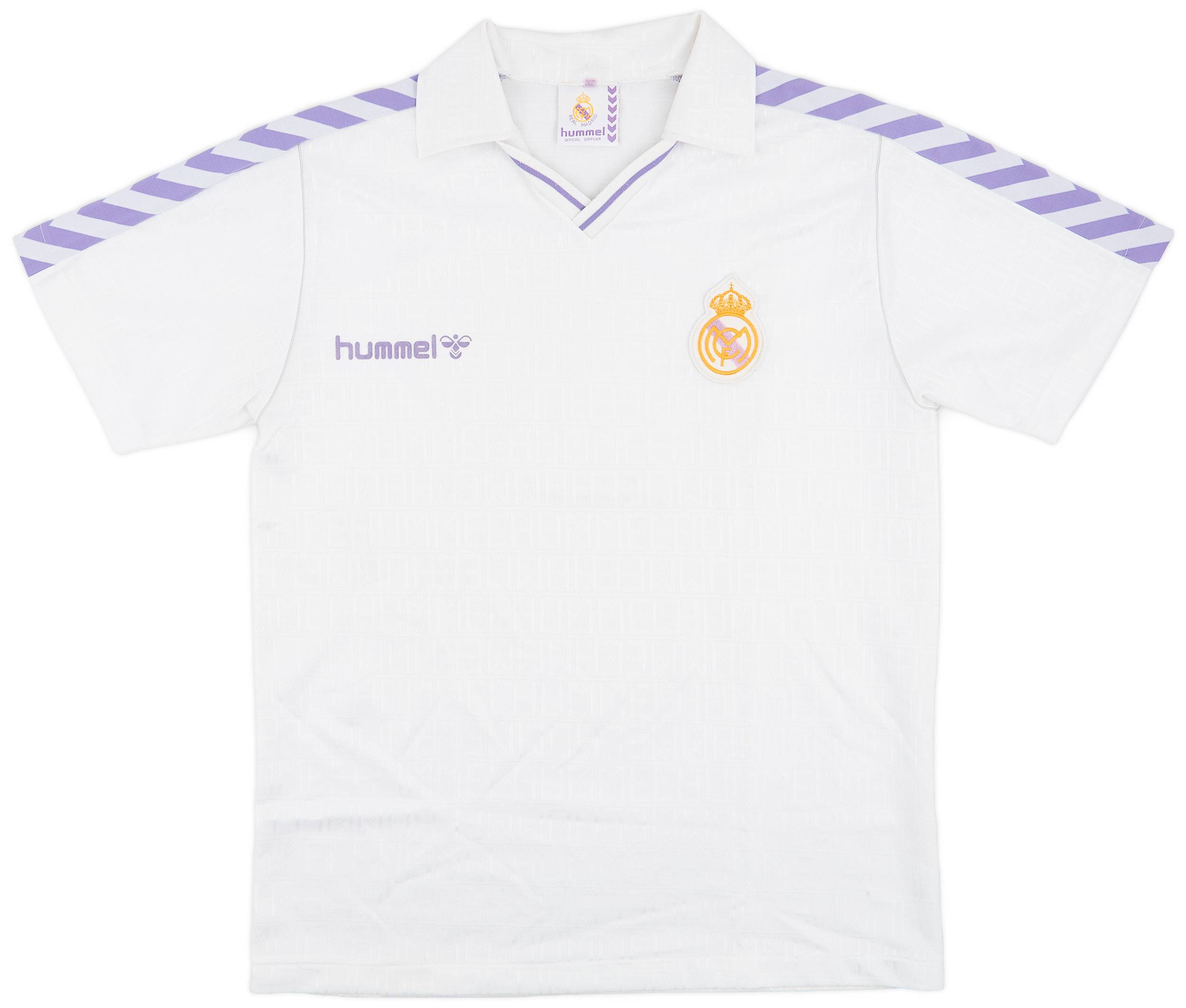 1986-88 Real Madrid Home Shirt - 8/10 - (XL)