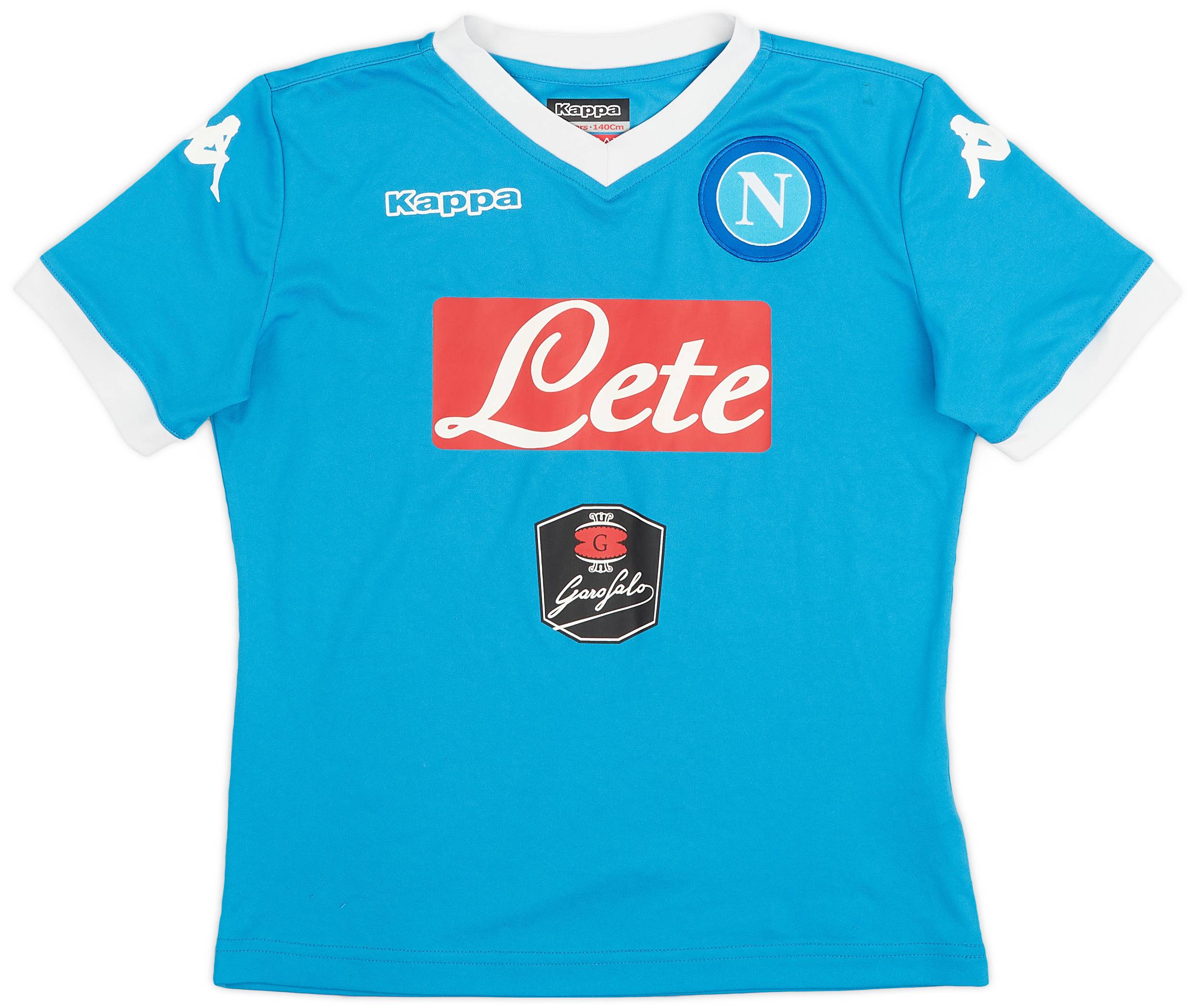 2015-16 Napoli Basic Home Shirt - 8/10 - (M.Boys)