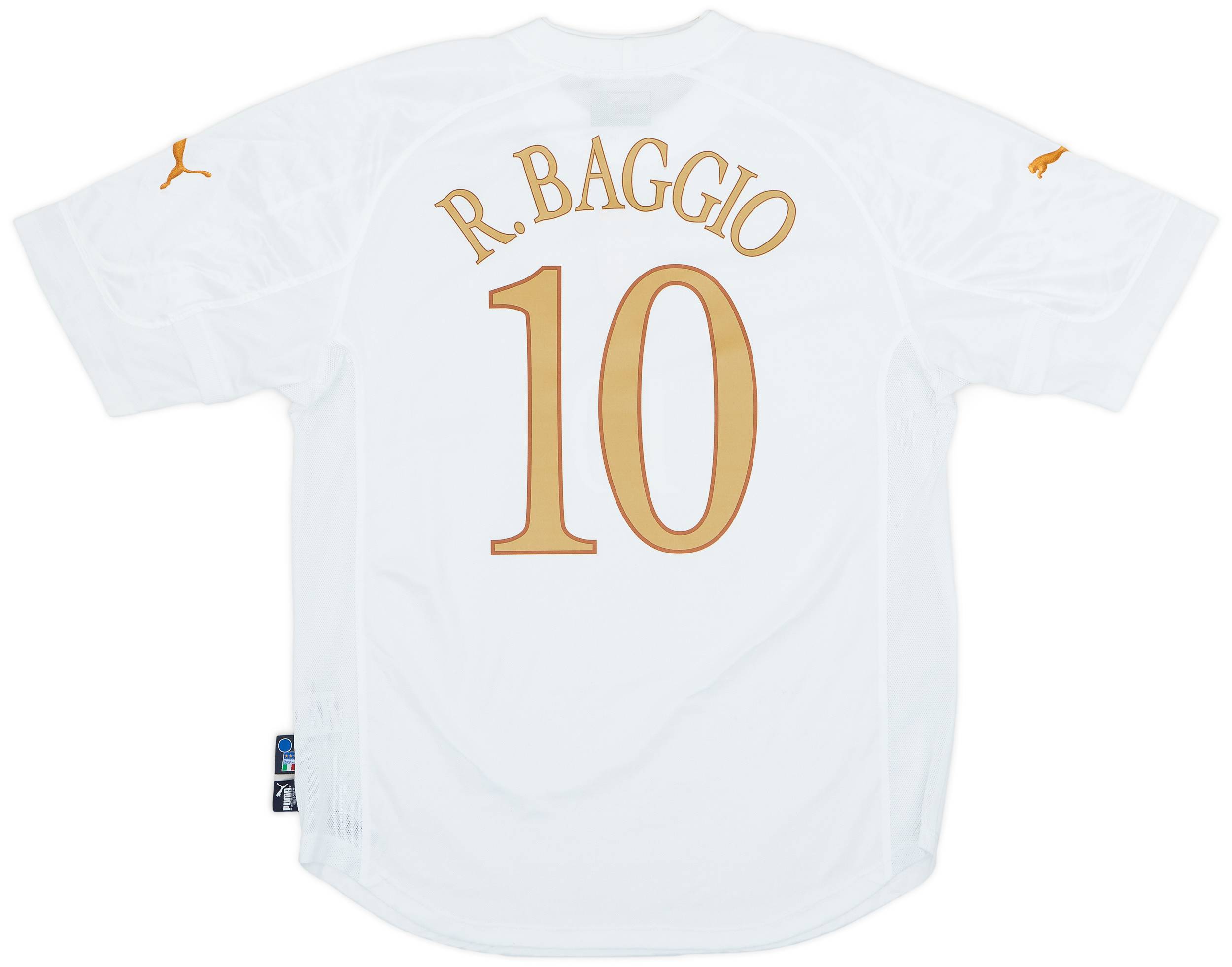 2004-06 Italy Away Shirt Baggio #10 - 6/10 - (L)