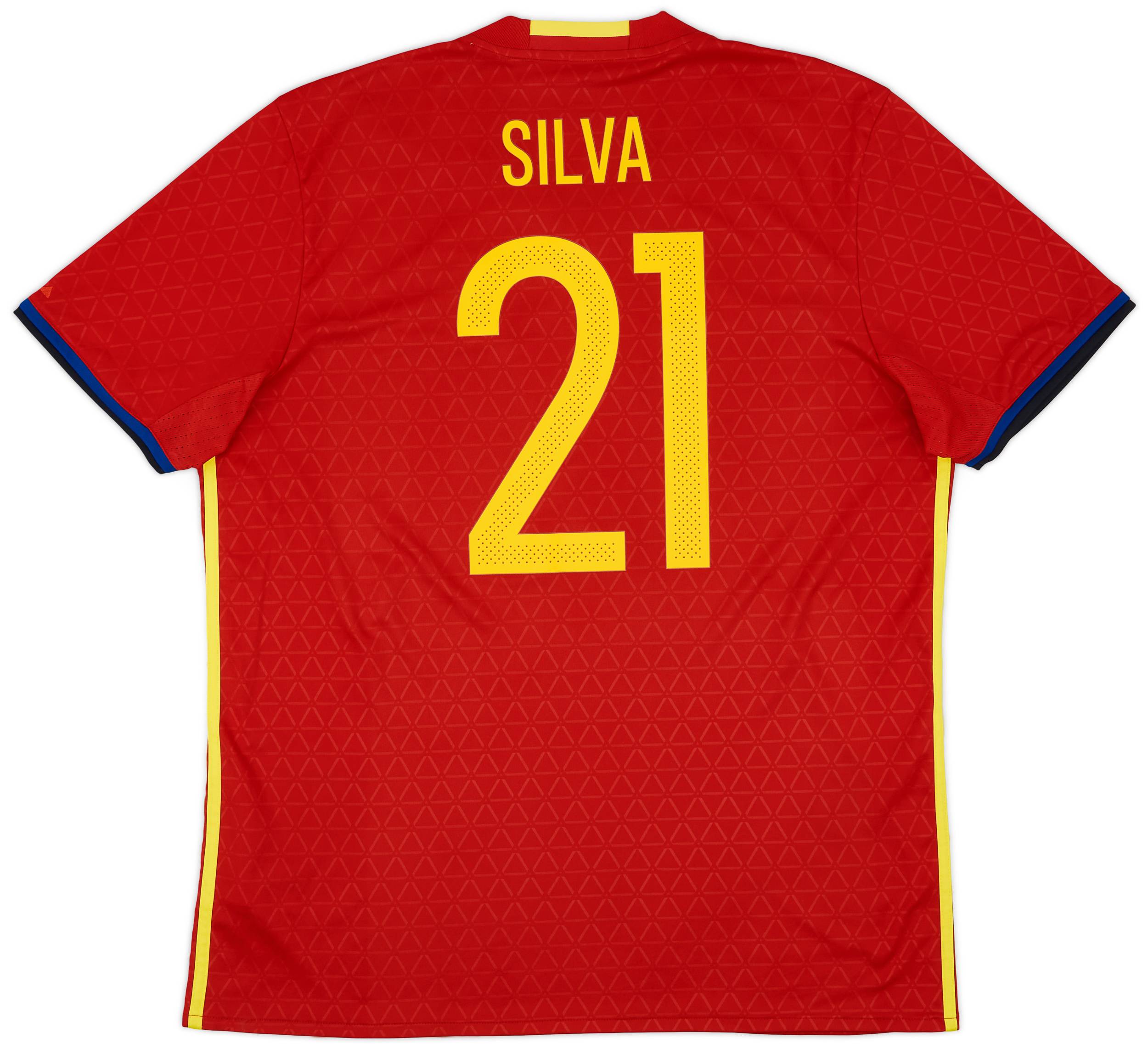 2016-17 Spain Home Shirt Silva #21 - 8/10 - (XL)