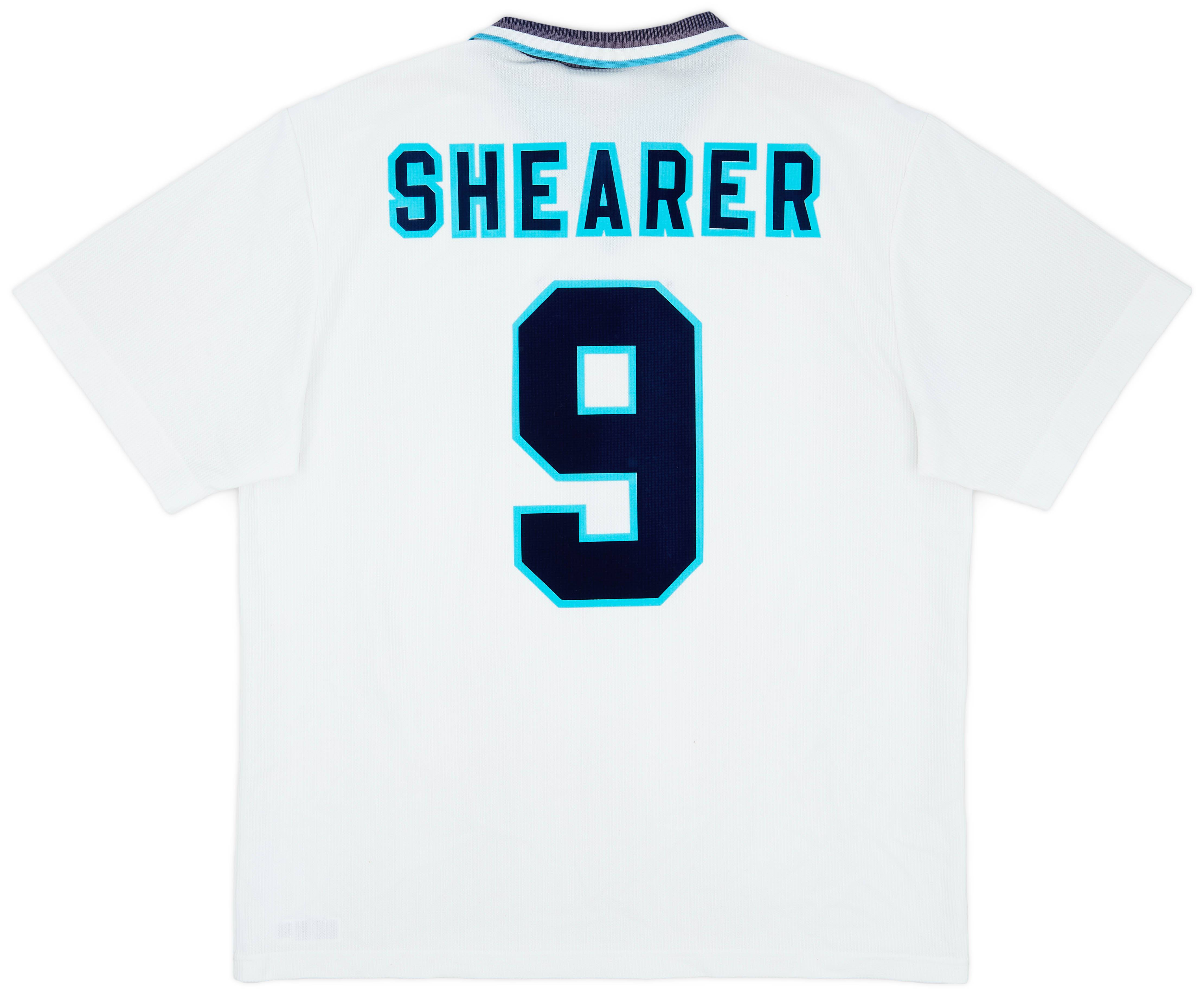 1995-97 England Home Shirt Shearer #9 - 7/10 - (XL)