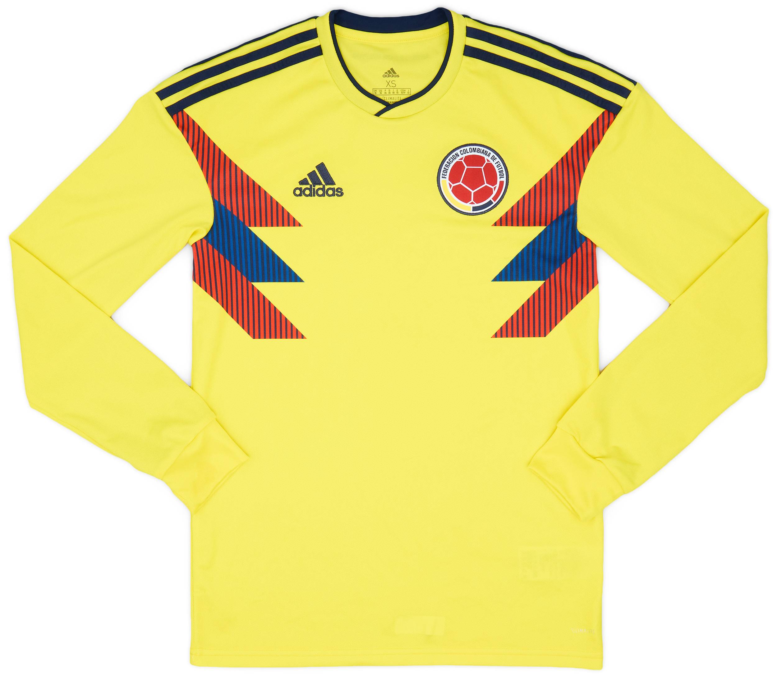 2018-19 Colombia Home L/S Shirt - 8/10 - (XS)