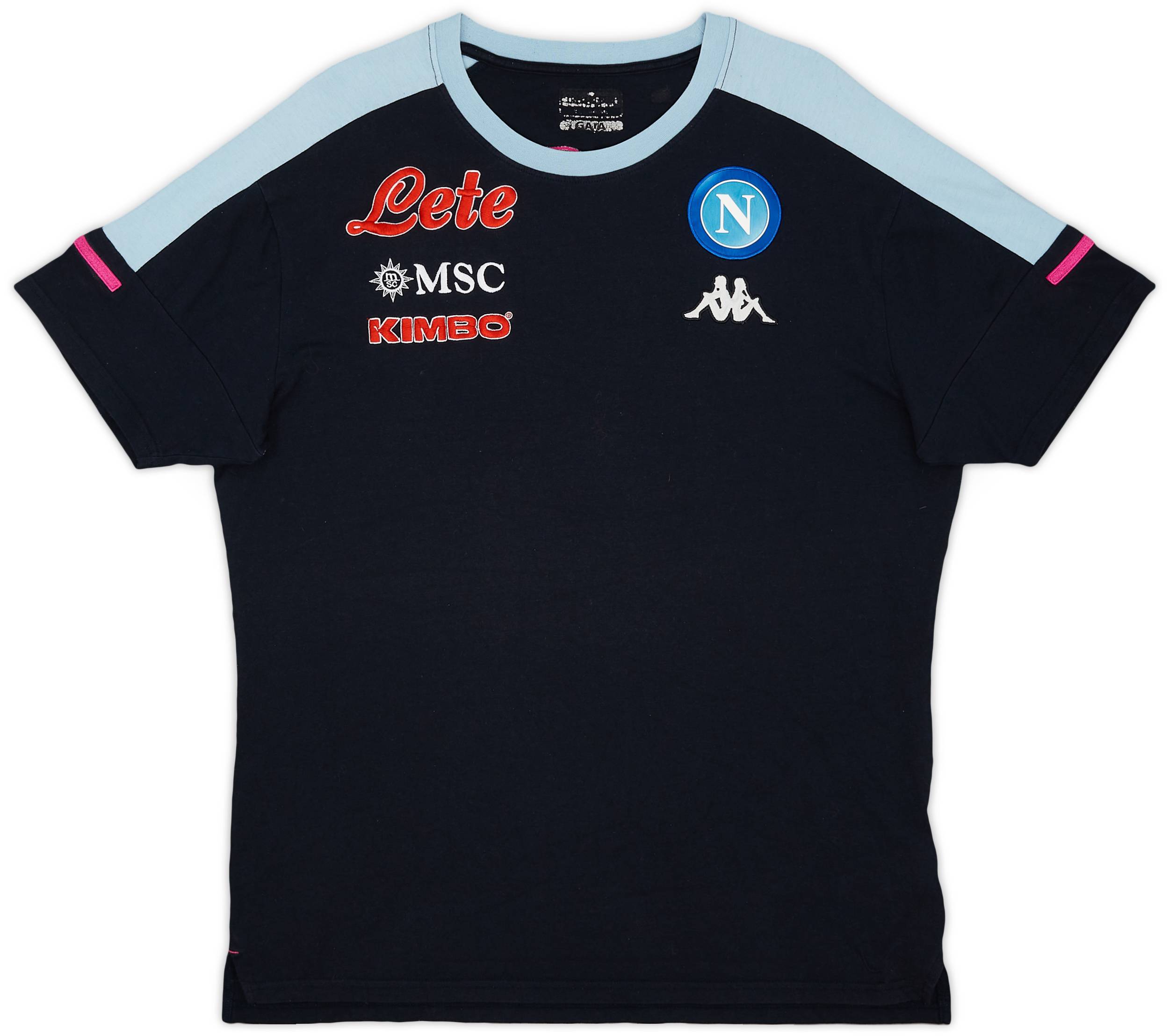 2020-21 Napoli Kappa Training Shirt - 8/10 - (L)
