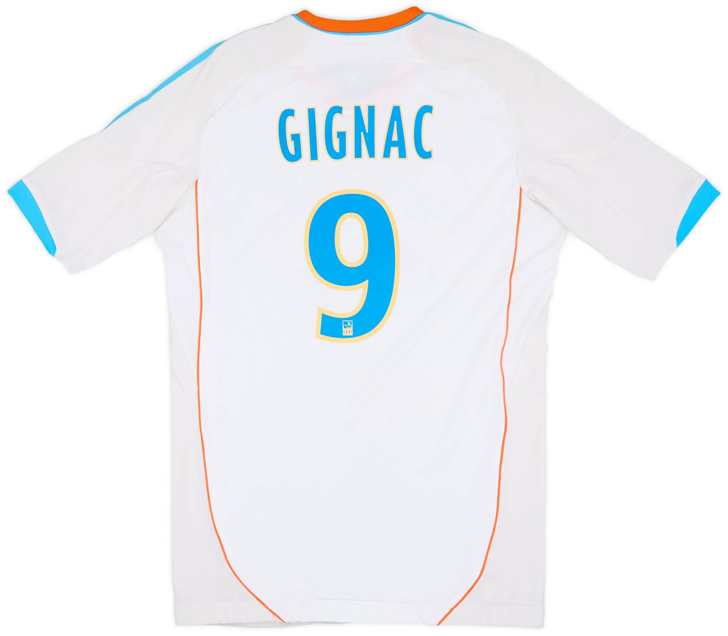 2012-13 Olympique Marseille Player Issue Home Shirt Gignac #9 - 8/10 - (M)