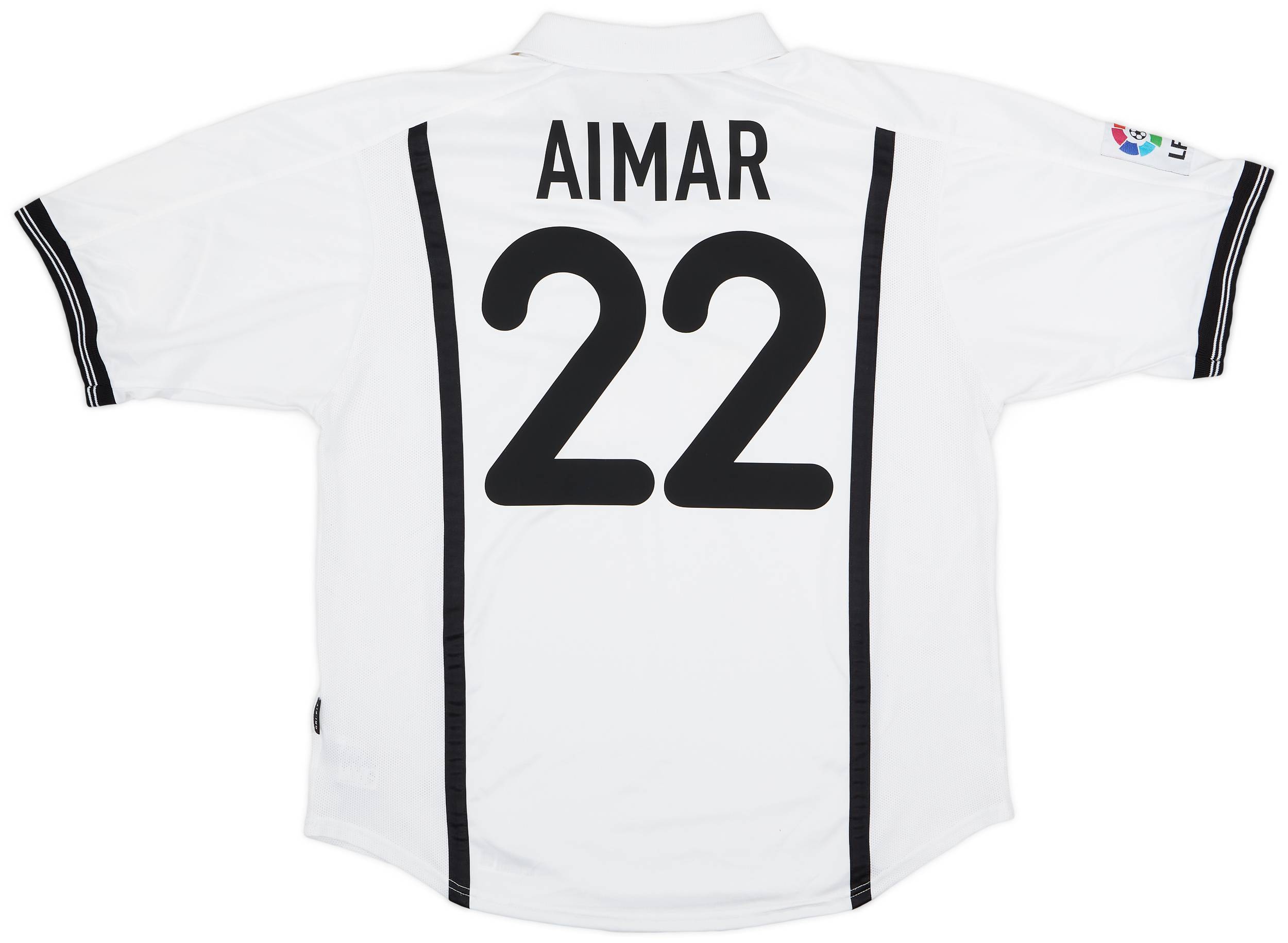 2000-01 Valencia Home Shirt Aimar #22 - 6/10 - (XL)
