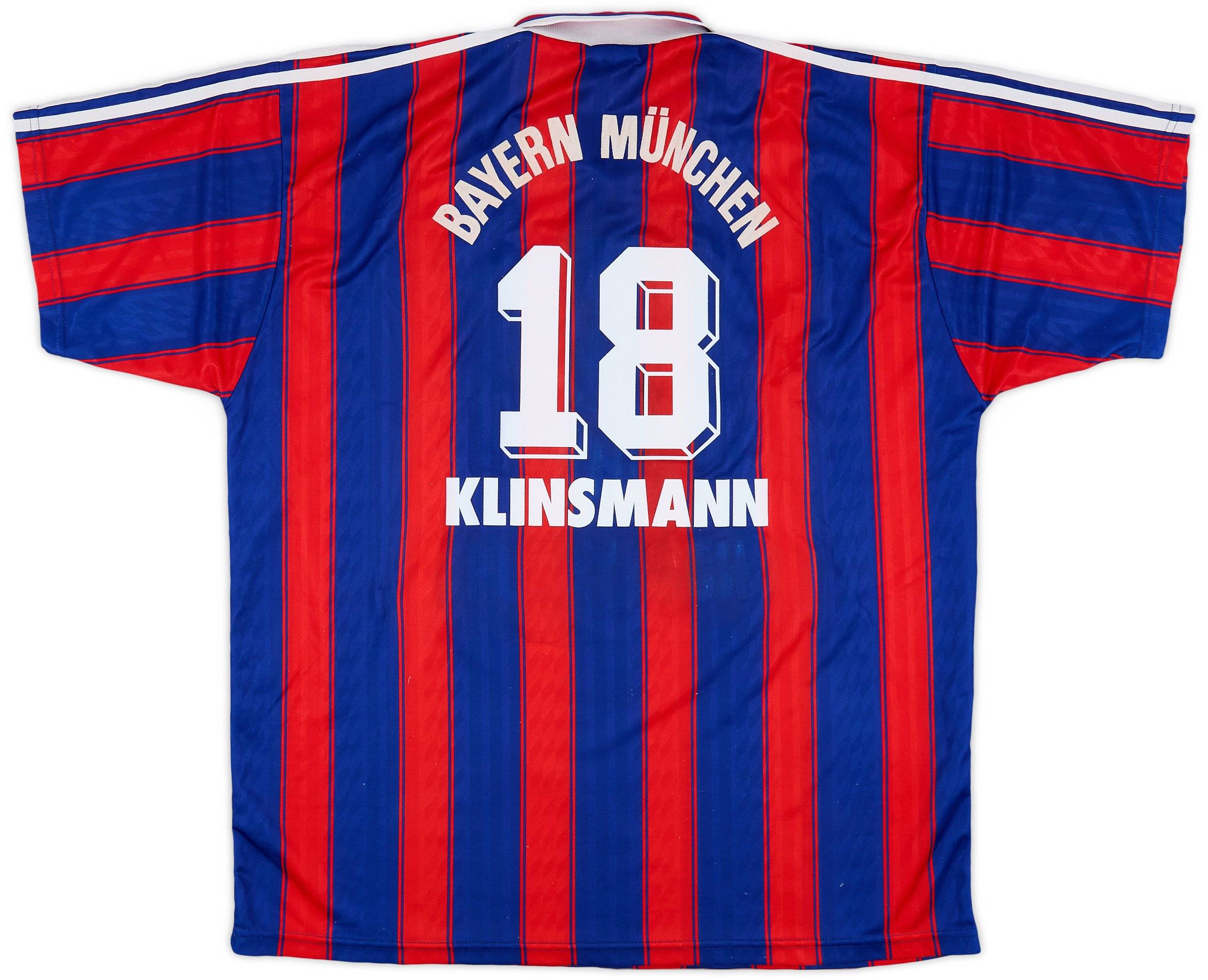 1995-97 Bayern Munich Home Shirt Klinsmann #18 - 8/10 - (XXL)