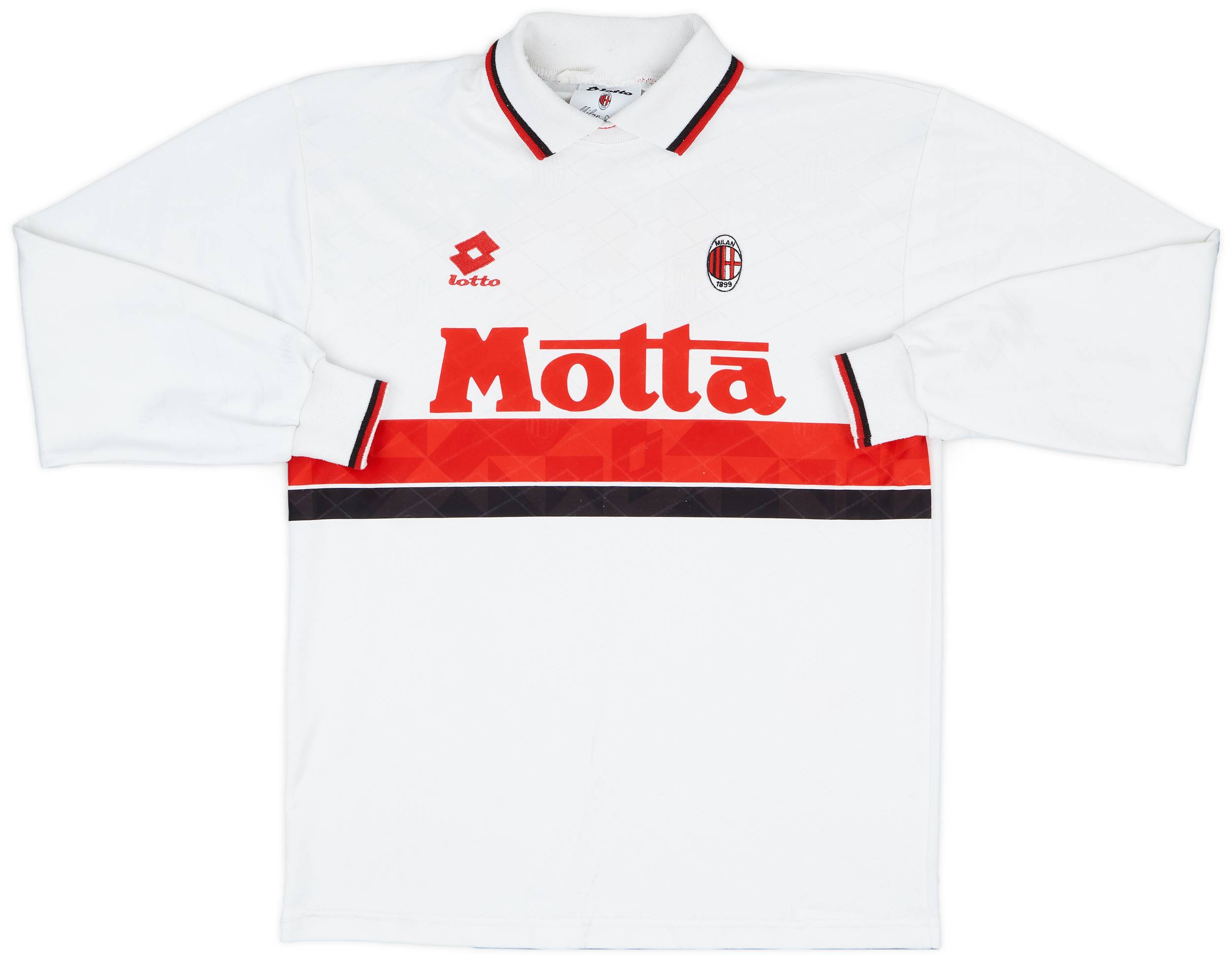 1993-94 AC Milan Match Issue Away L/S Shirt #13