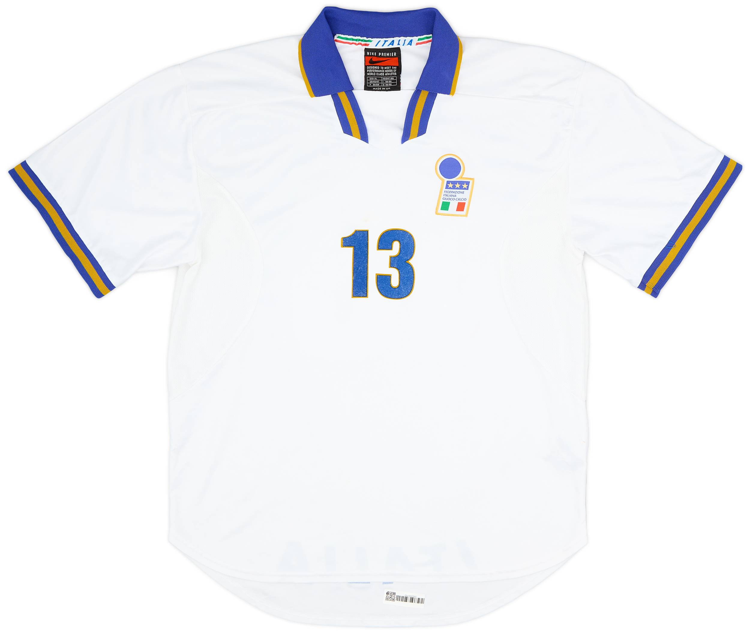 1996-97 Italy Player Issue Away Shirt #13 - 5/10 - (XL)