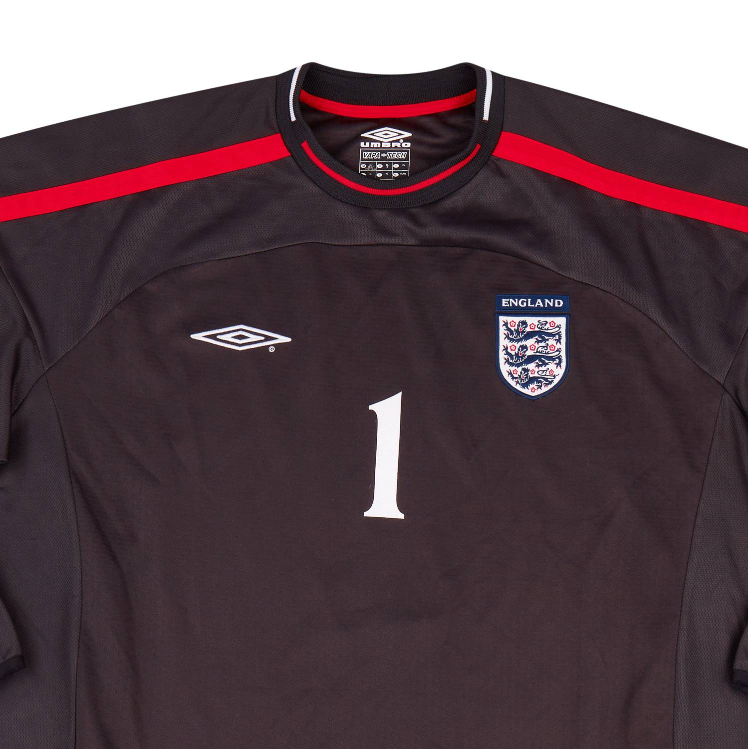 2001-02 England Match Issue GK Shirt #1 (Evans)