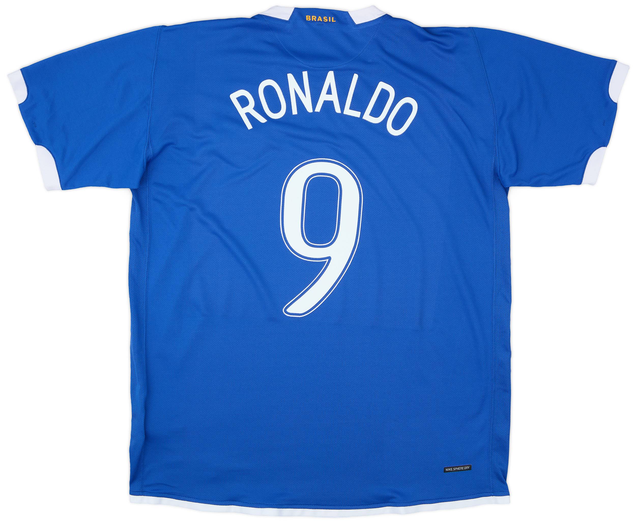 2006-07 Brazil Away Shirt Ronaldo #9 - 9/10 - (XL)