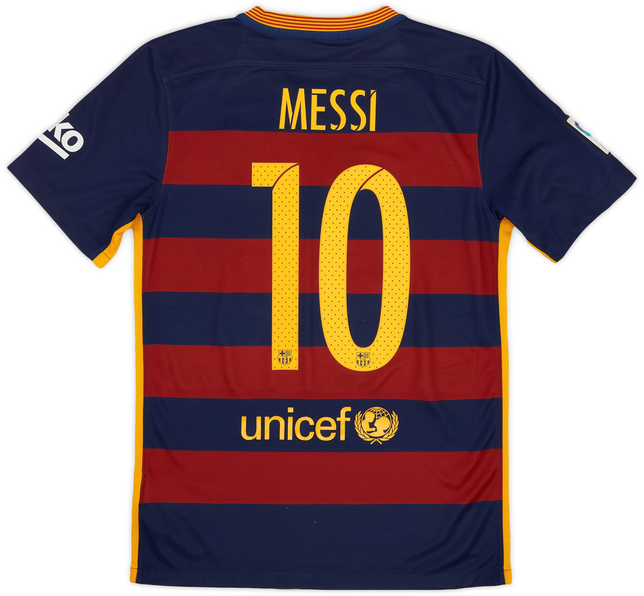 2015-16 Barcelona Home Shirt Messi #10 - 8/10 - (S)