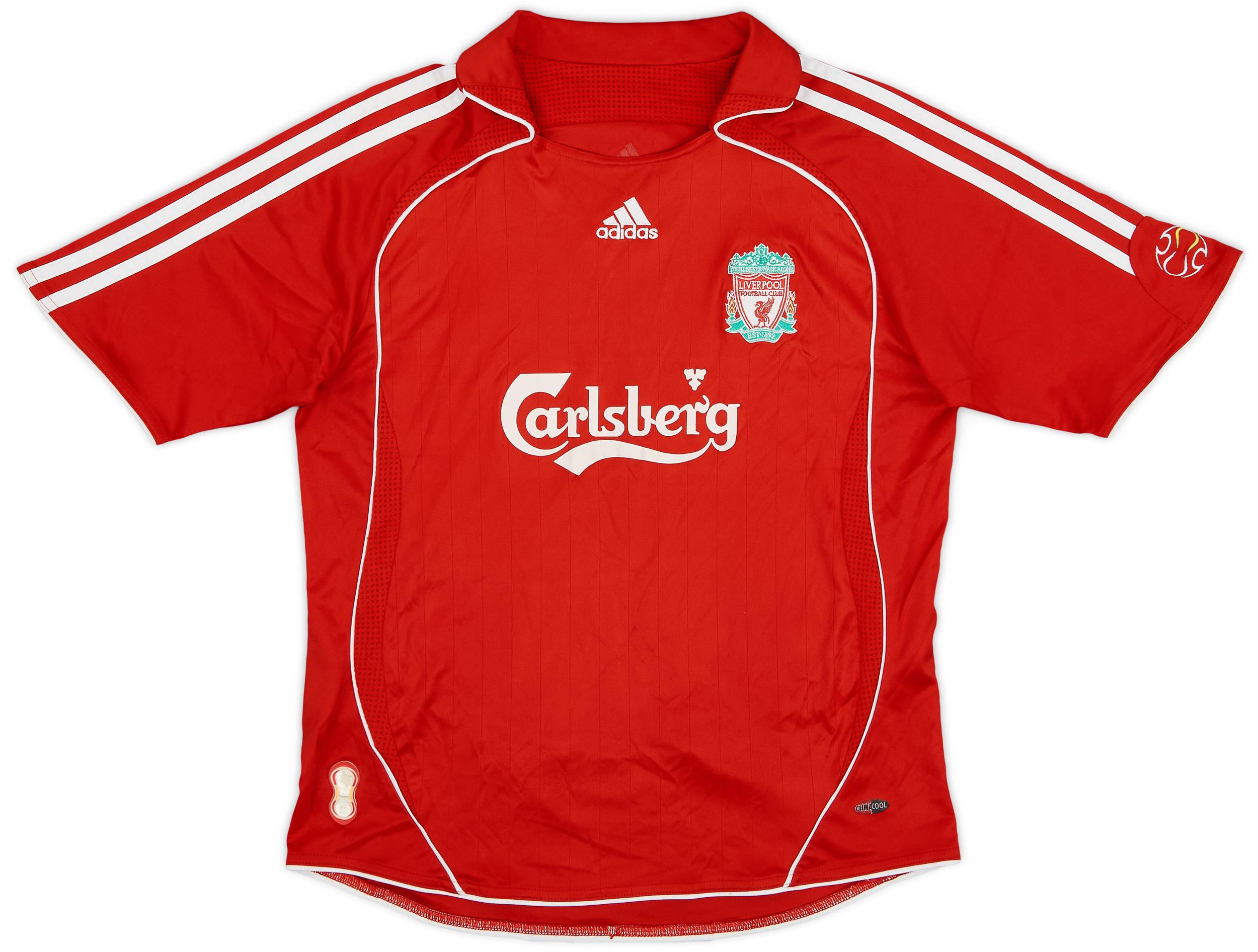 2006-08 Liverpool Home Shirt - 8/10 - (M.Boys)
