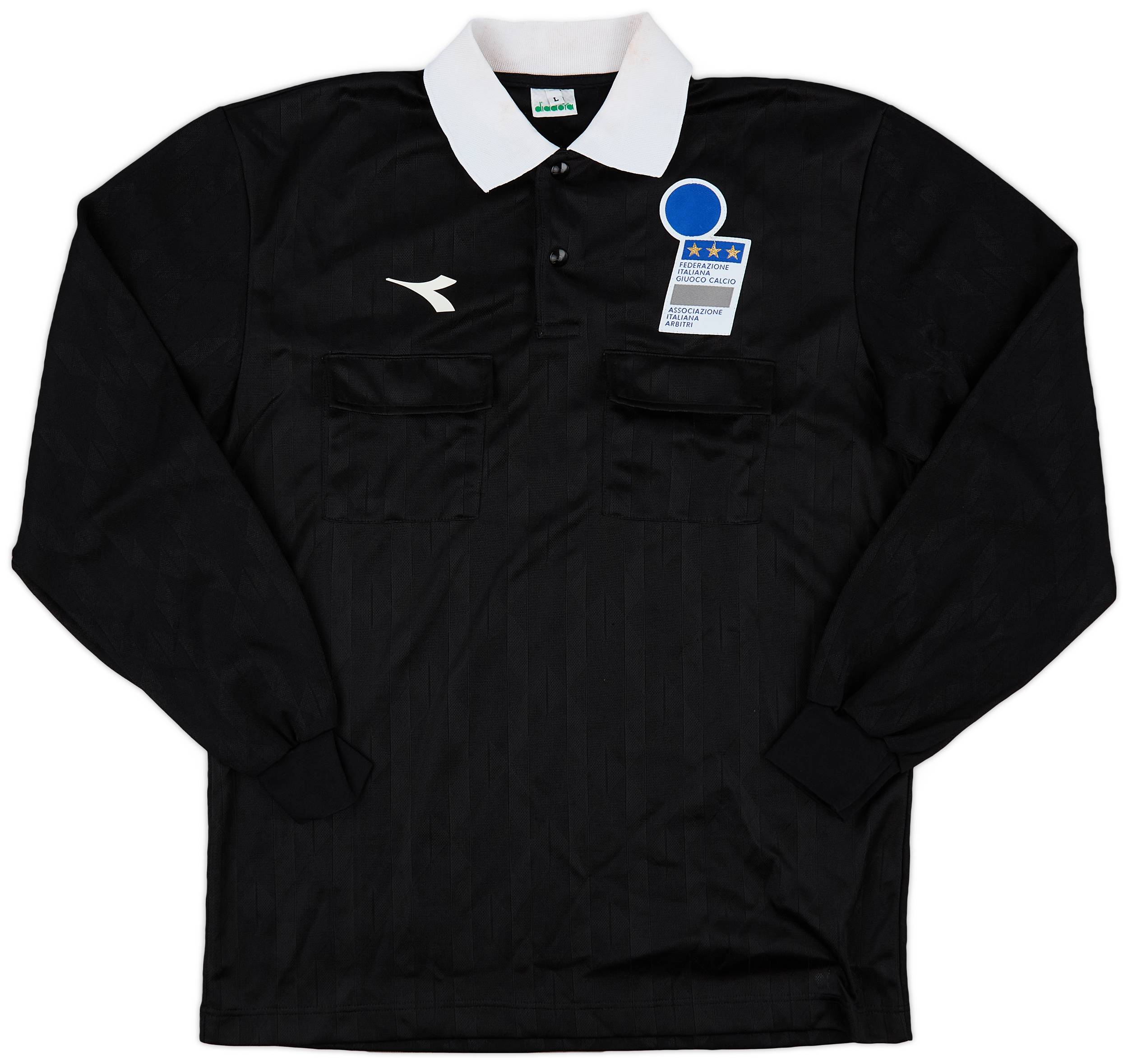 1990s Italy FIGC Diadora Training L/S Shirt - 8/10 - (L)