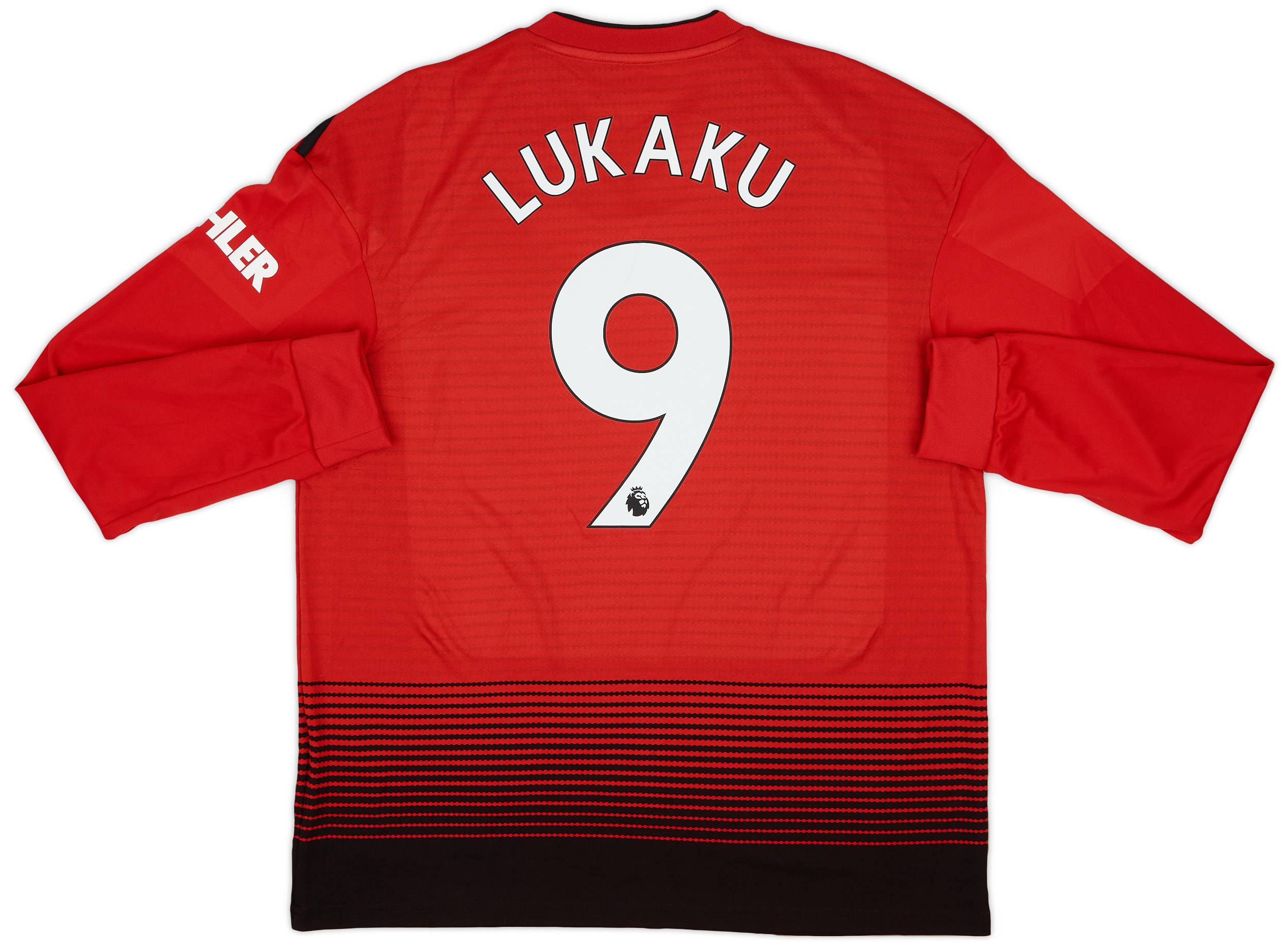 2018-19 Manchester United Home L/S Shirt Lukaku #9 (L)