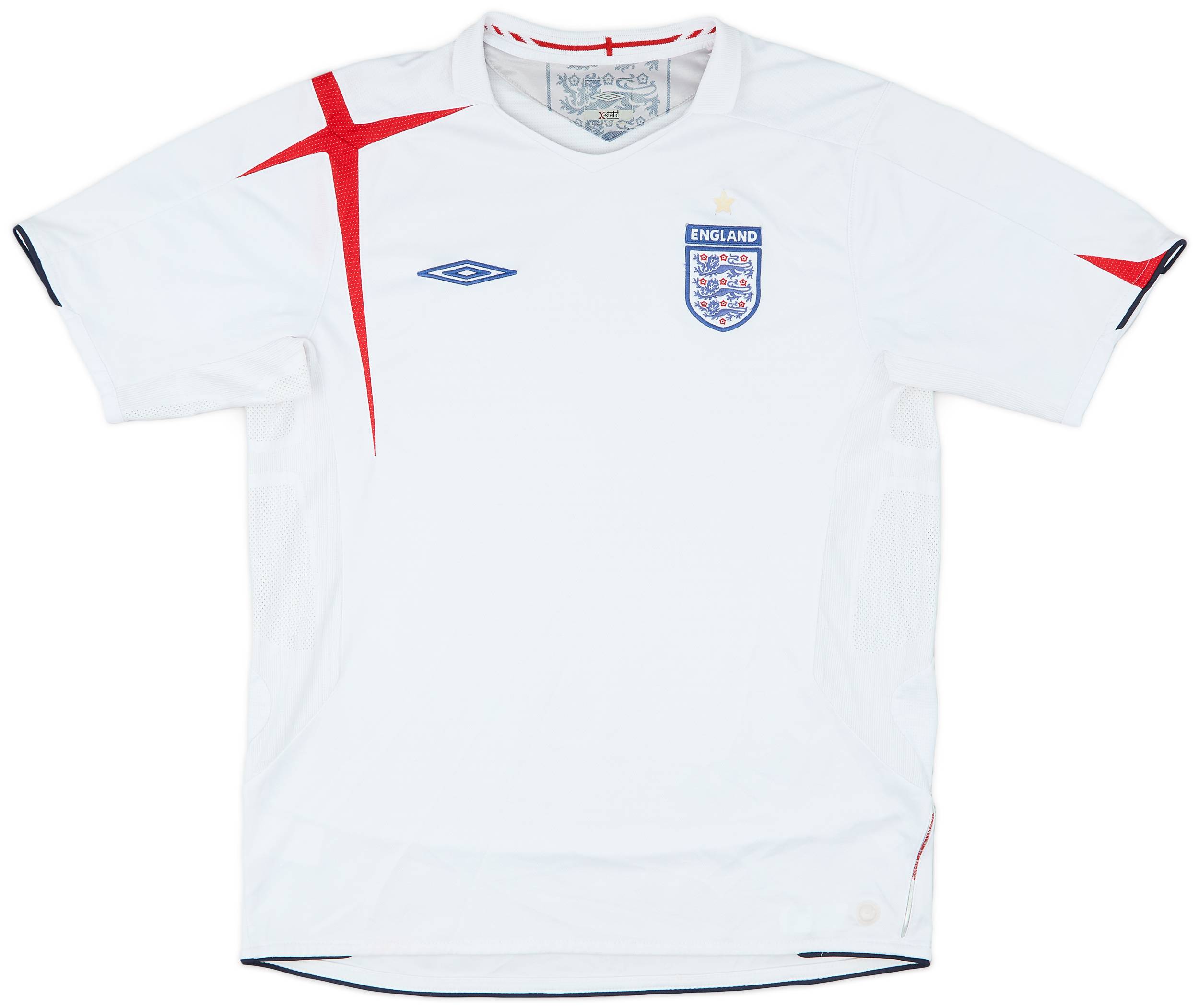 2005-07 England Home Shirt - 5/10 - (L)