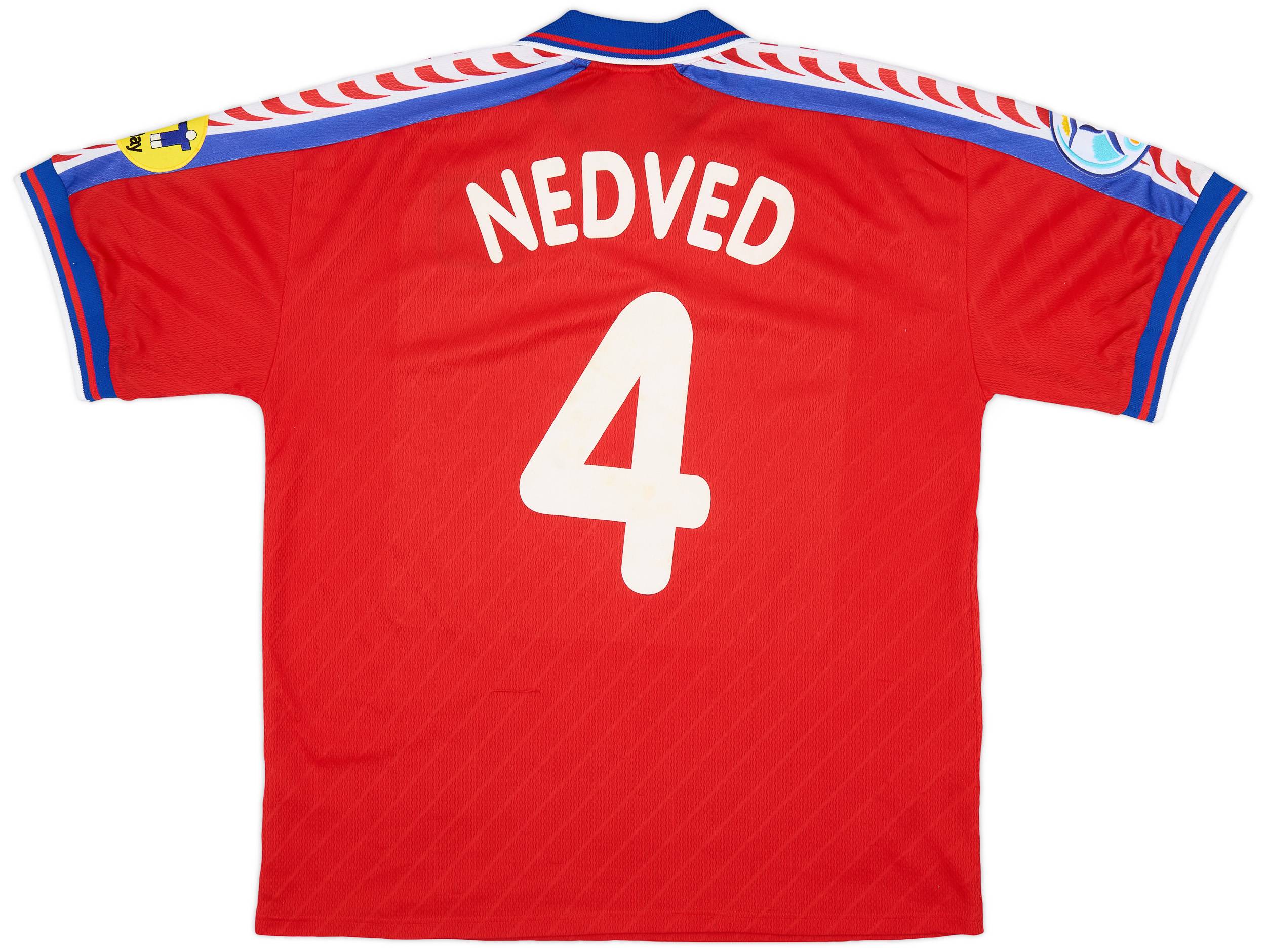 1996-98 Czech Republic Home Shirt Nedved #4 - 7/10 - (XL)