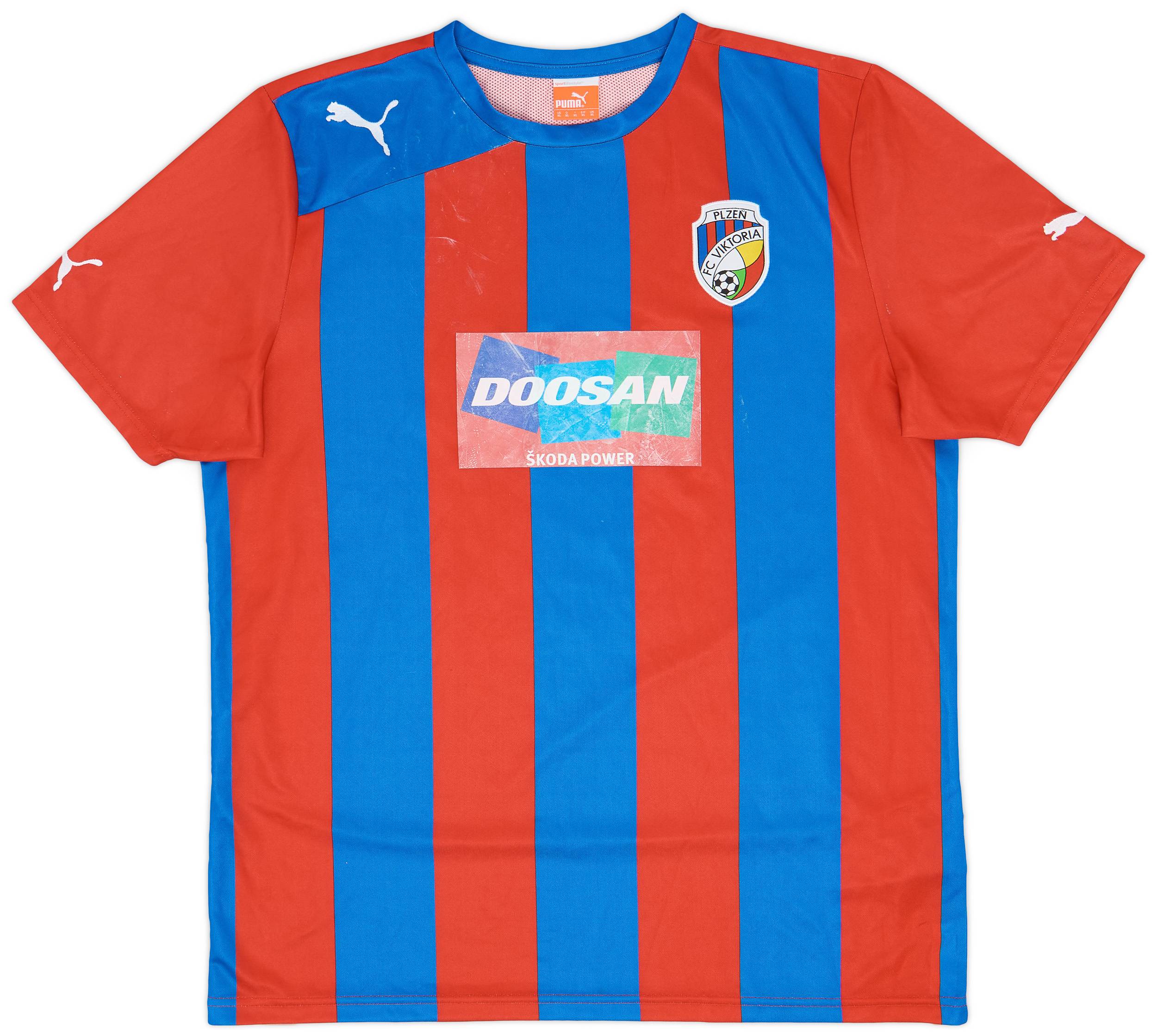 2012-13 FC Viktoria Plzen Home Shirt - 5/10 - (XL)