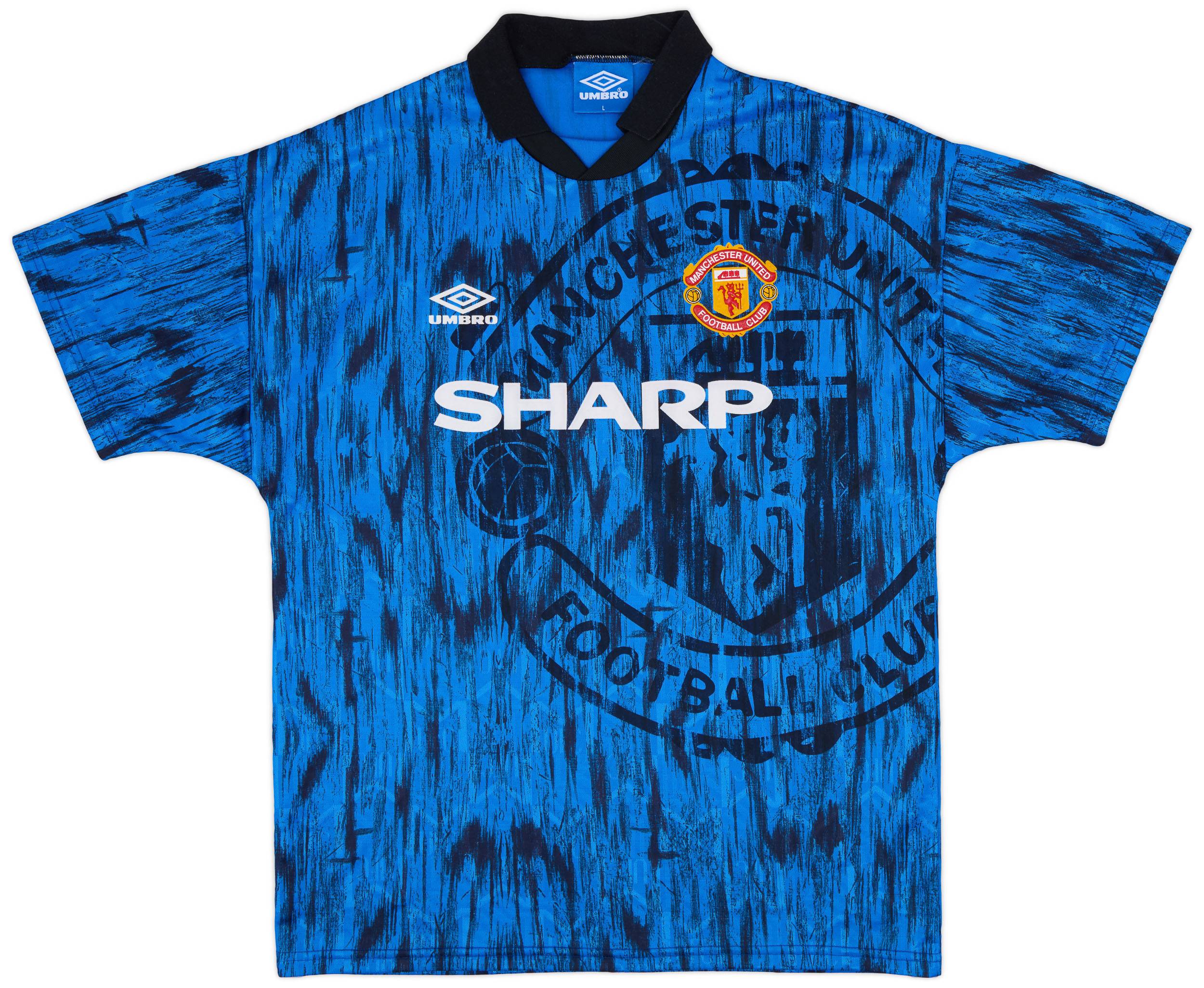 1992-93 Manchester United Away Shirt - 8/10 - (L)
