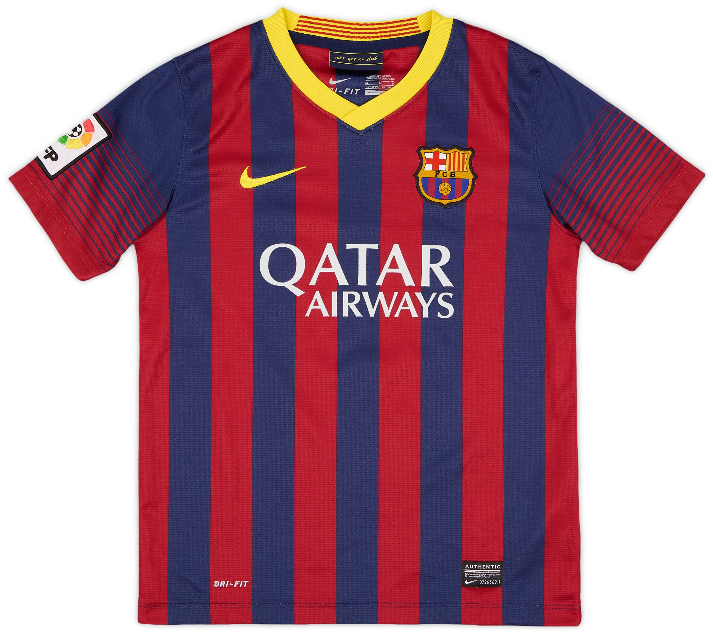 2013-14 Barcelona Home Shirt - 9/10 - (M.Boys)