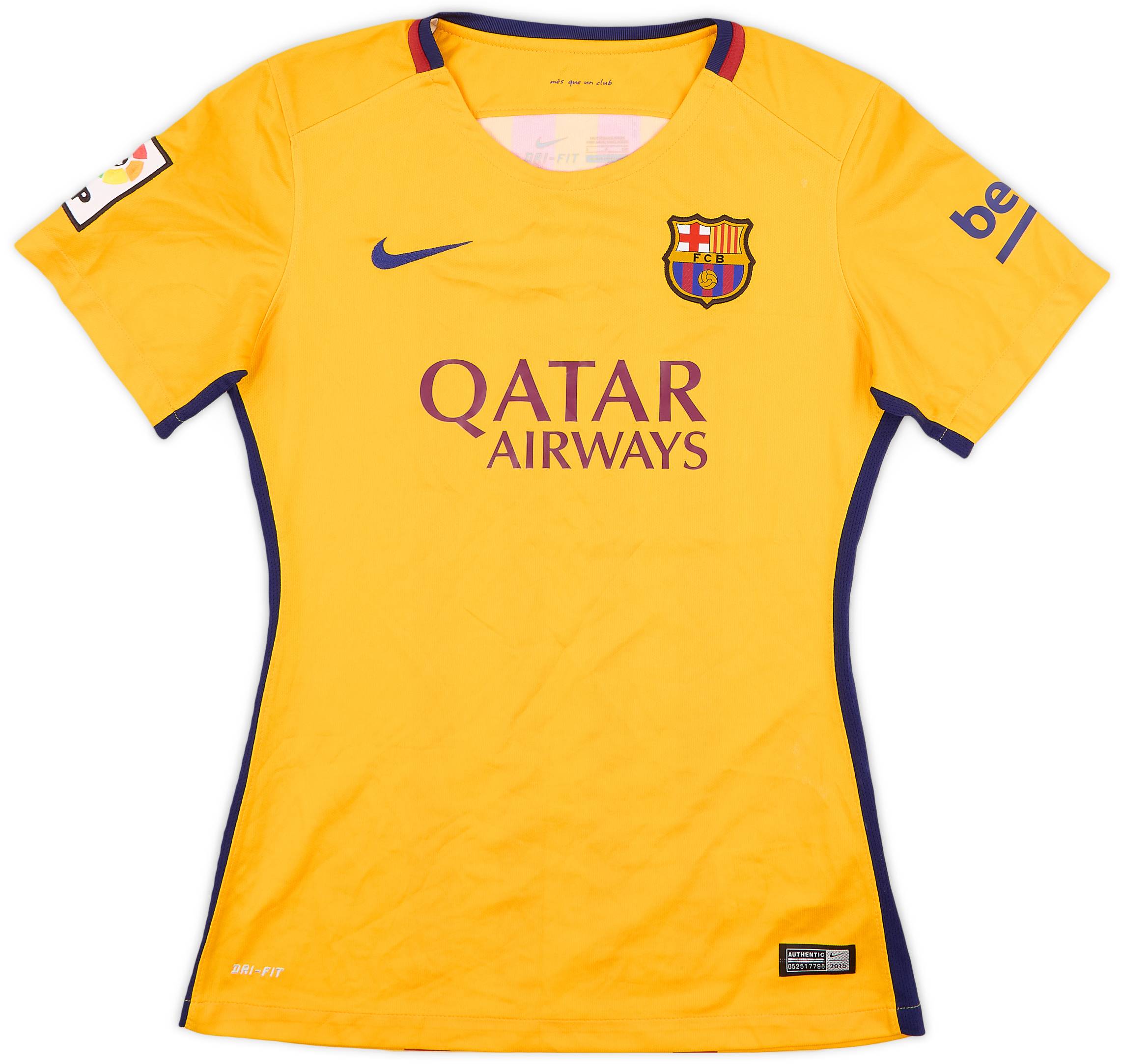 2015-16 Barcelona Away Shirt - 9/10 - (L.Boys)