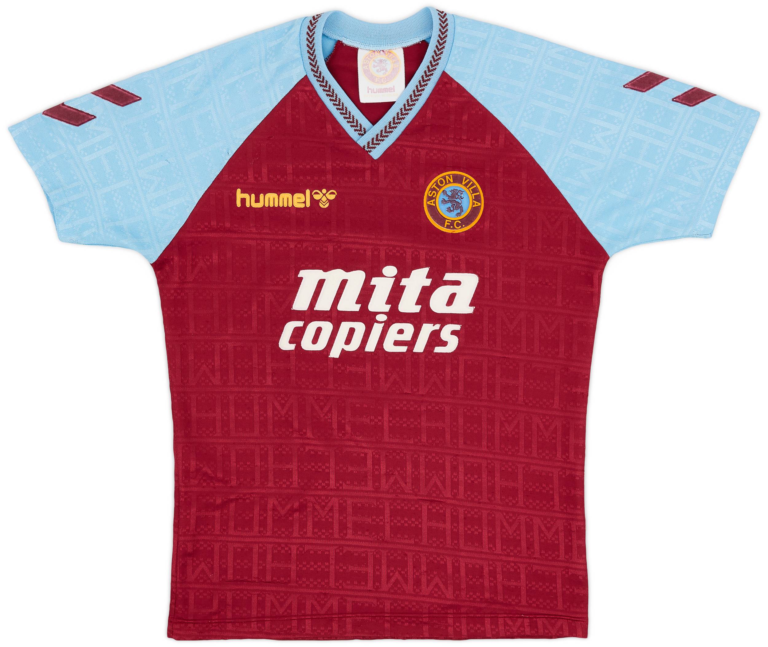 1989-90 Aston Villa Home Shirt - 8/10 - (S)