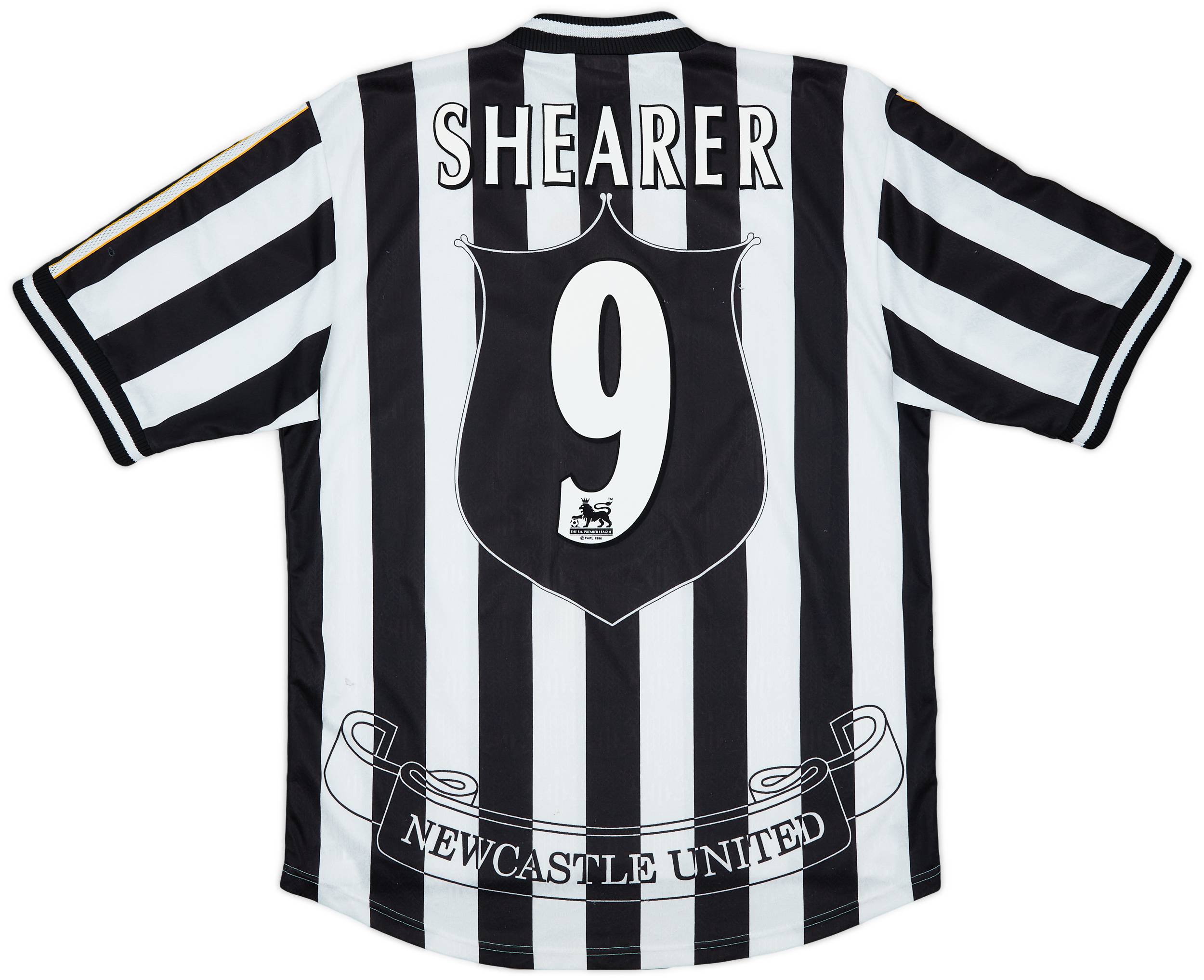 1997-99 Newcastle Home Shirt Shearer #9 - 7/10 - (L)