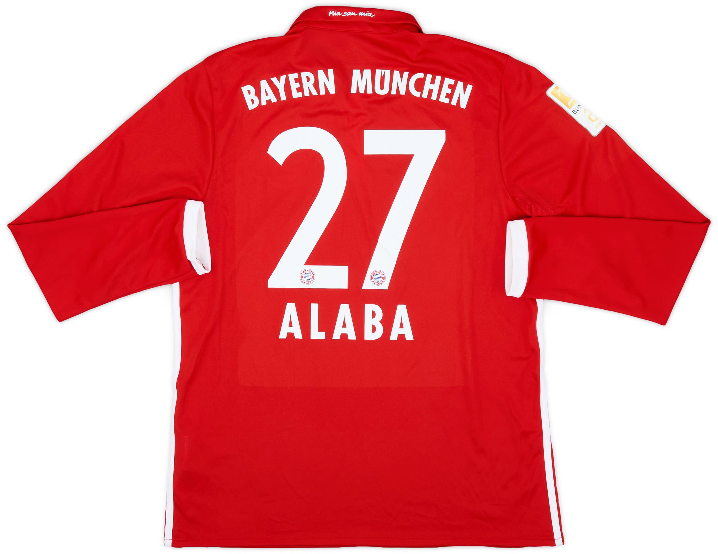 FC Bayern München ALABA 27 バイエルンミュンヘン 2016-17 Bayern Munich Home L/S Shirt Alaba #27 (L)