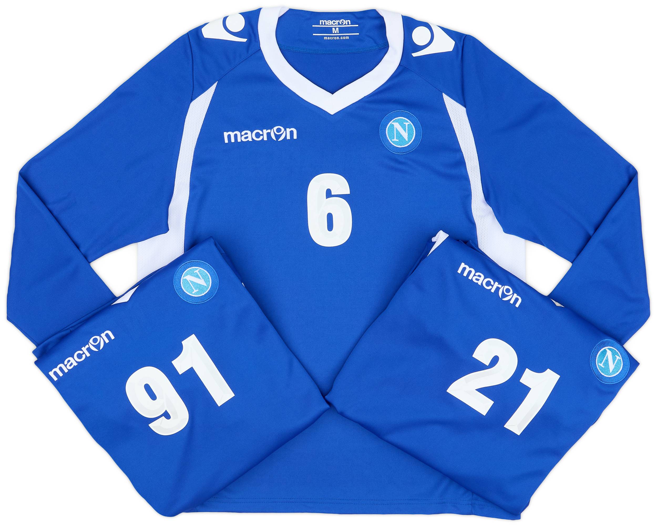 2014-15 Napoli Player Issue Training L/S Tee # - 7/10 - (M)