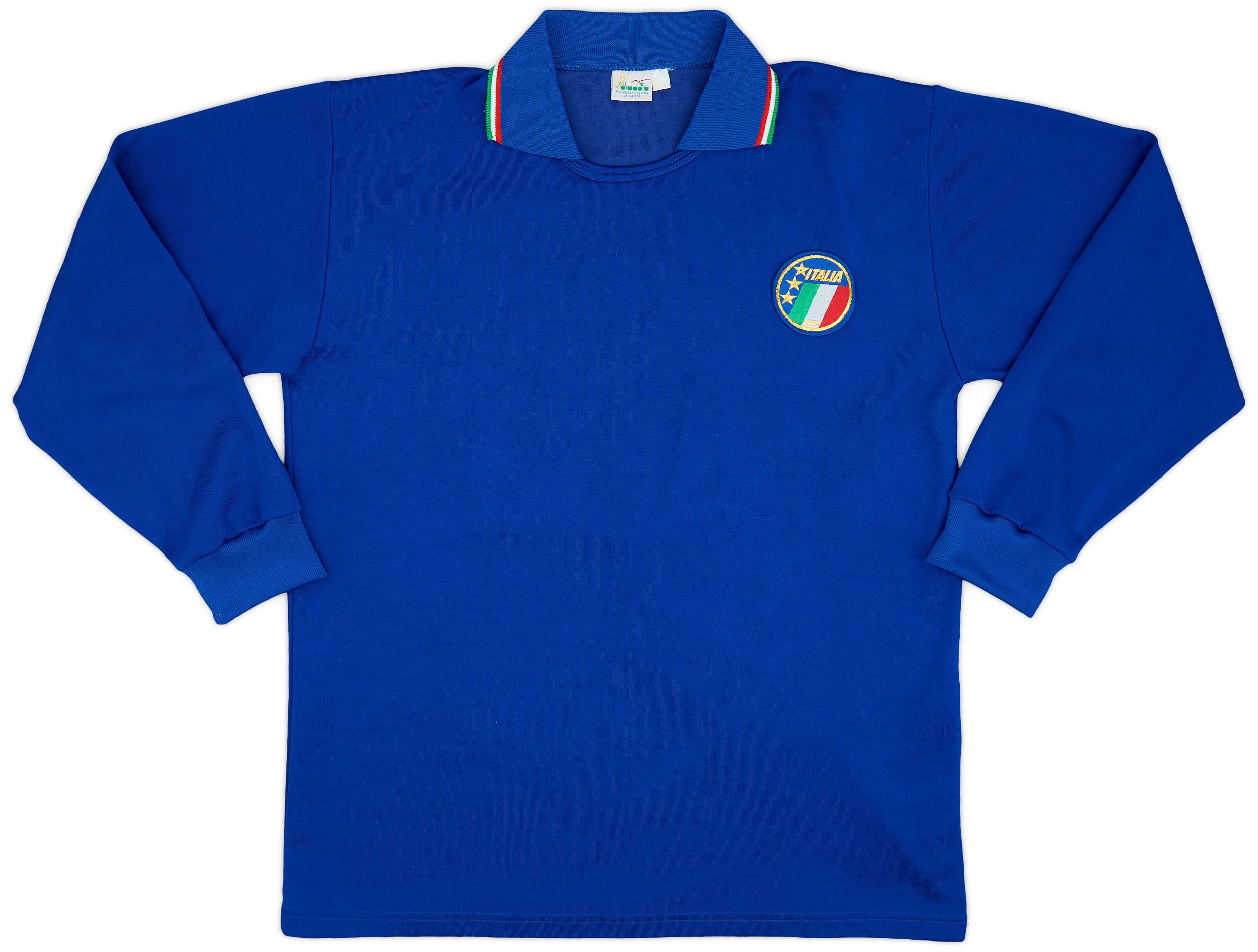 1986-88 Italy Home L/S Shirt #10 - 9/10 - (L)