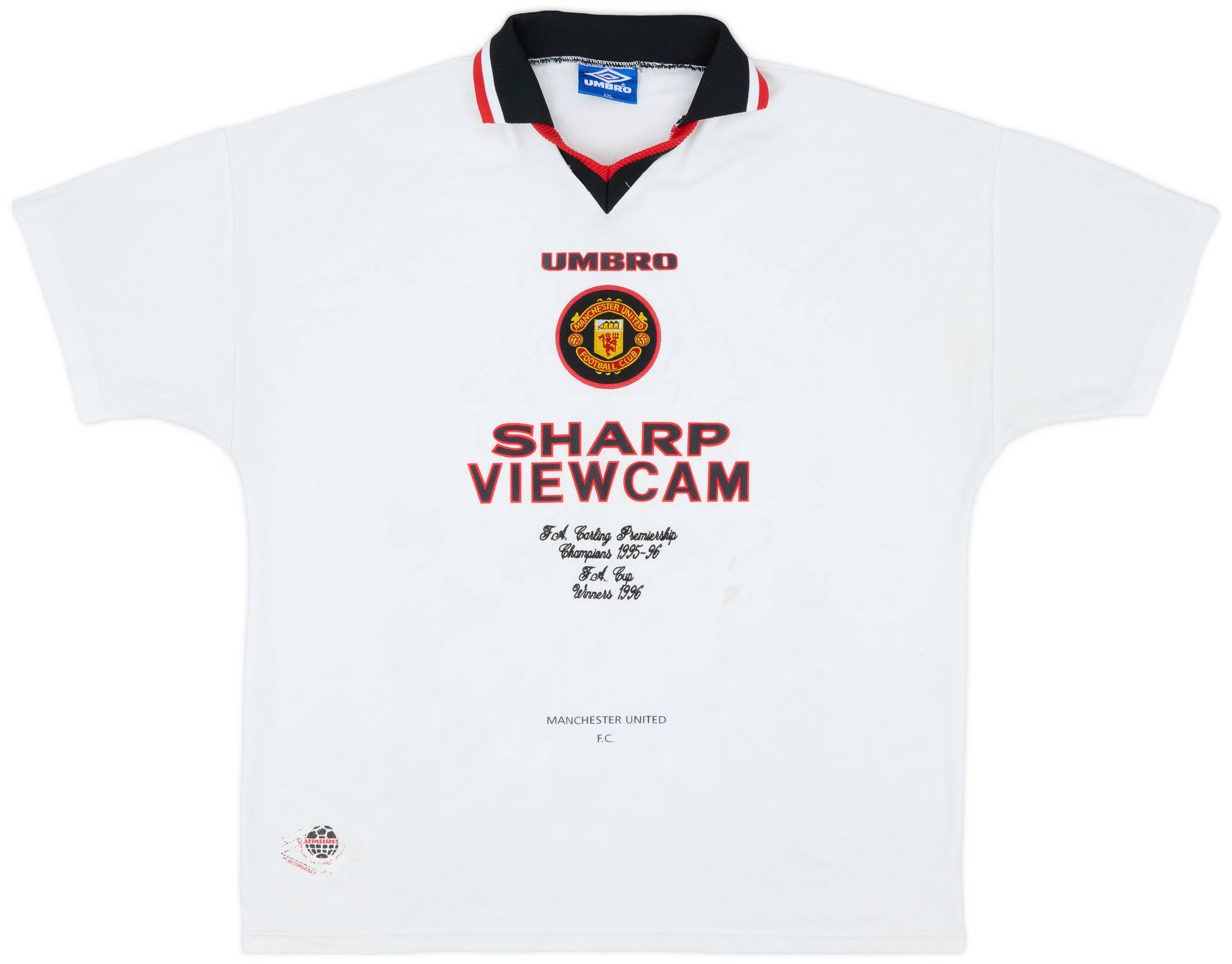 1996-97 Manchester United 'Champions' Away Shirt - 5/10 - (XXL)