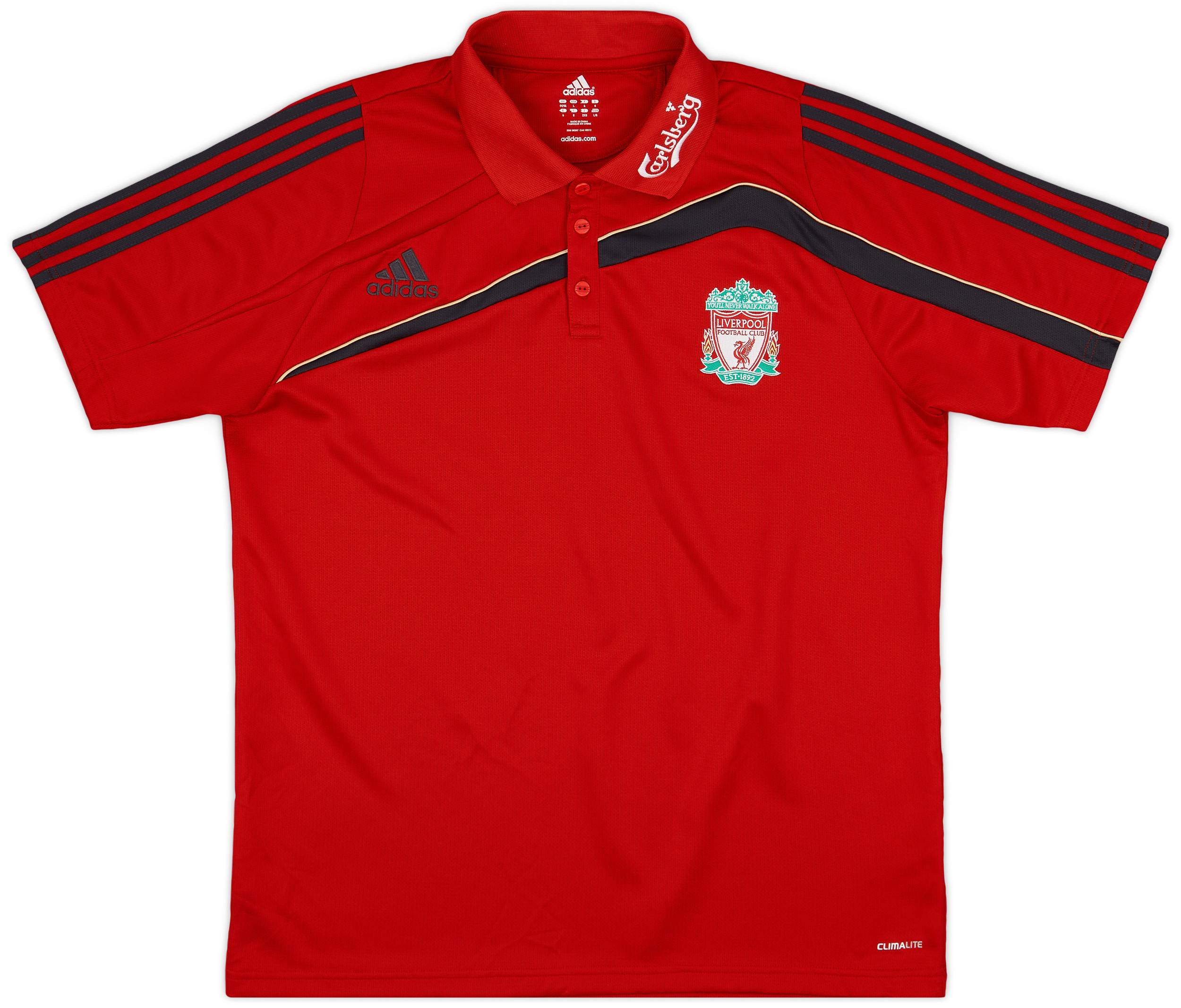 2009-10 Liverpool adidas Polo Shirt - 10/10 - (L/XL)