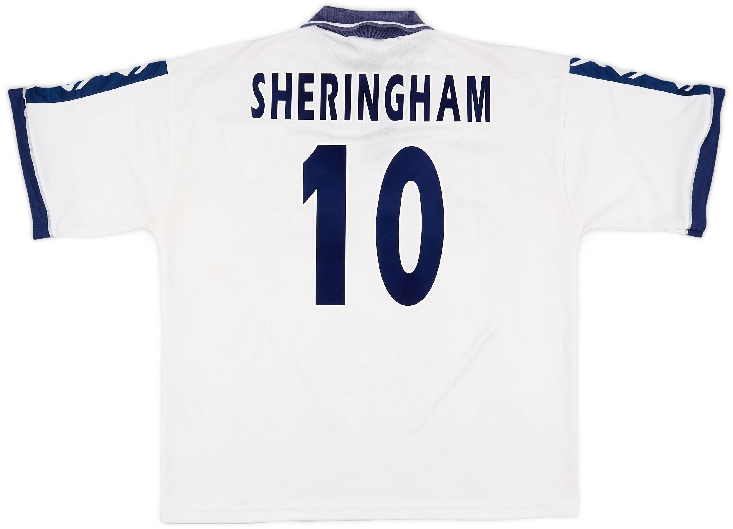 1995-97 Tottenham Home Shirt Sheringham #10 - 8/10 - (XL)