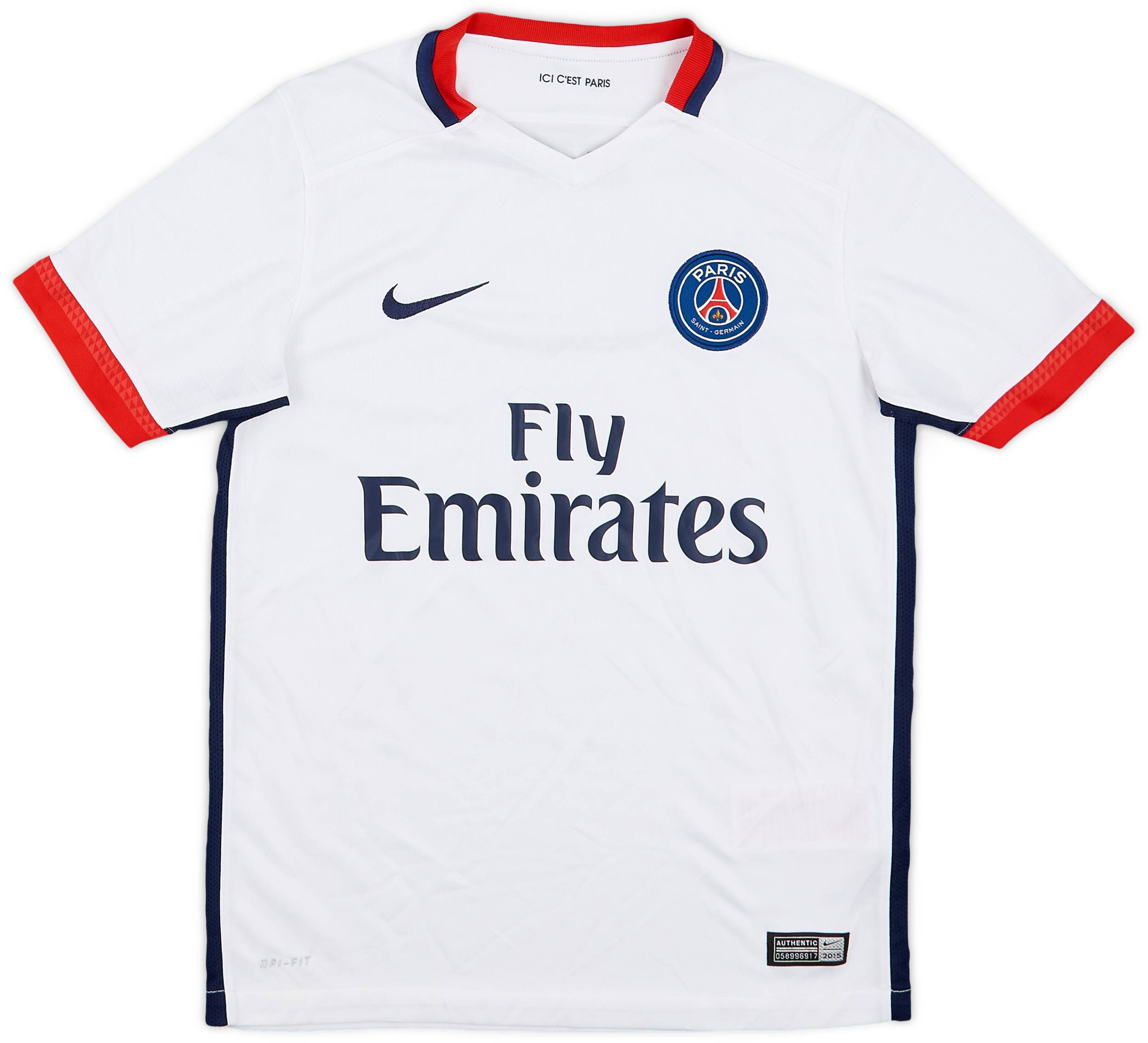 2015-16 Paris Saint-Germain Away Shirt - 9/10 - (M.Boys)