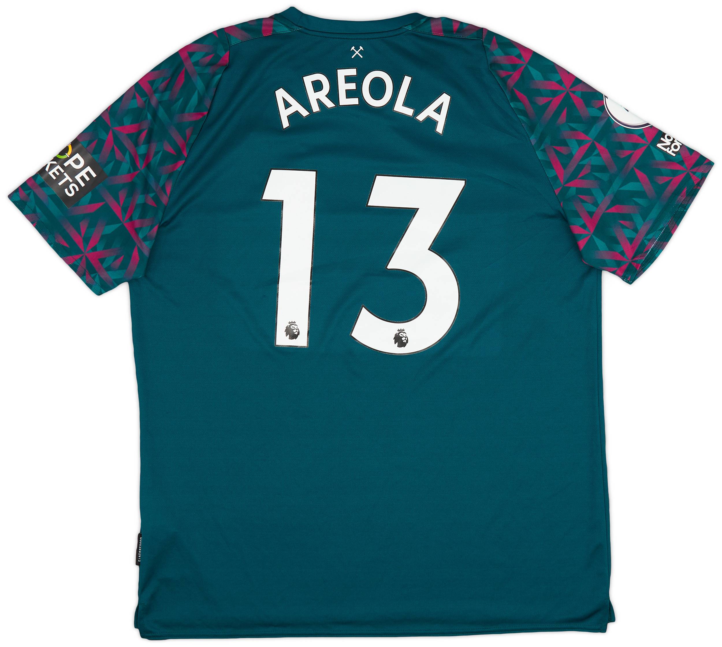 2022-23 West Ham Match Issue GK Shirt Areola #13