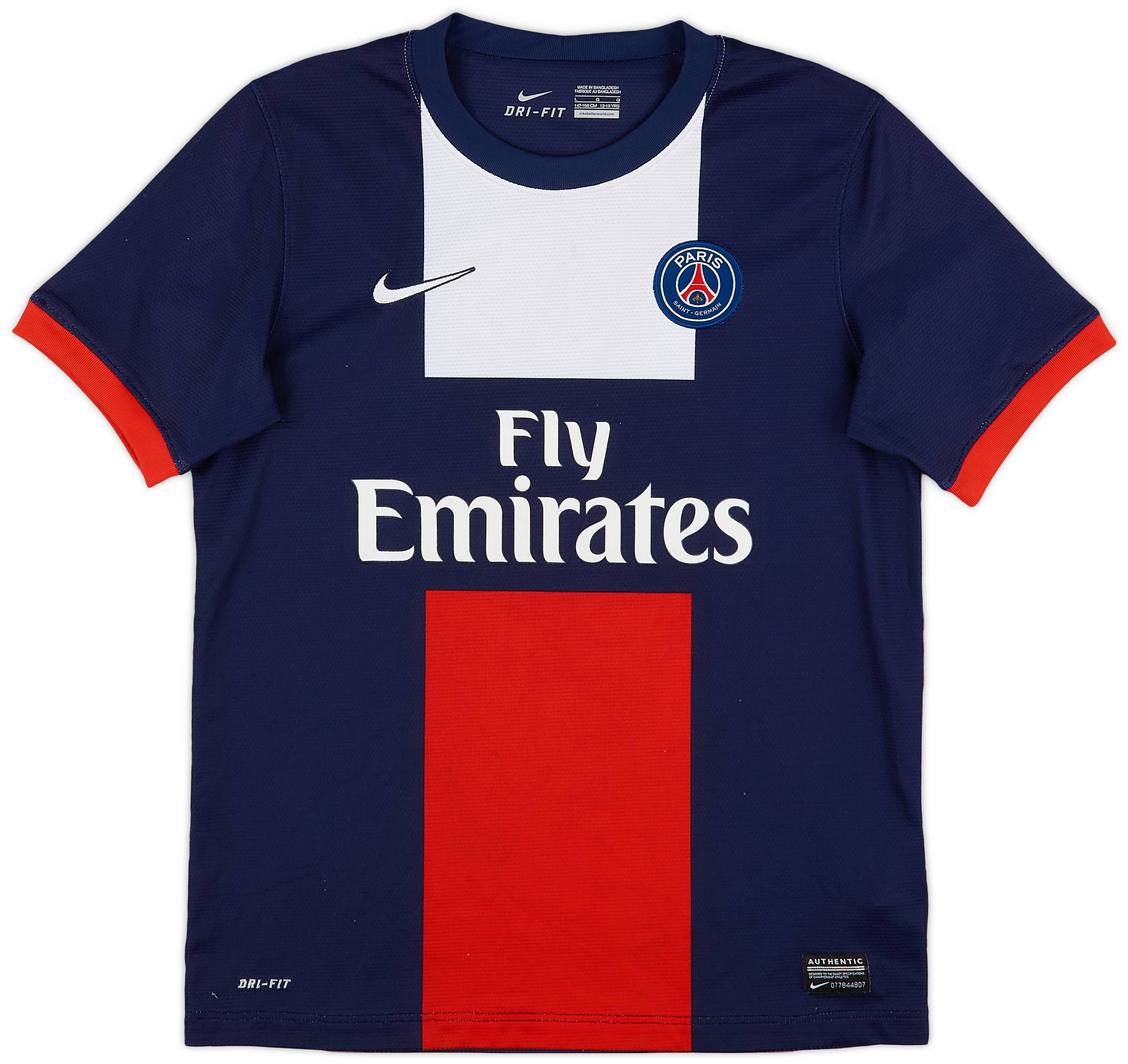 2013-14 Paris Saint-Germain Home Shirt - 6/10 - (L.Boys)
