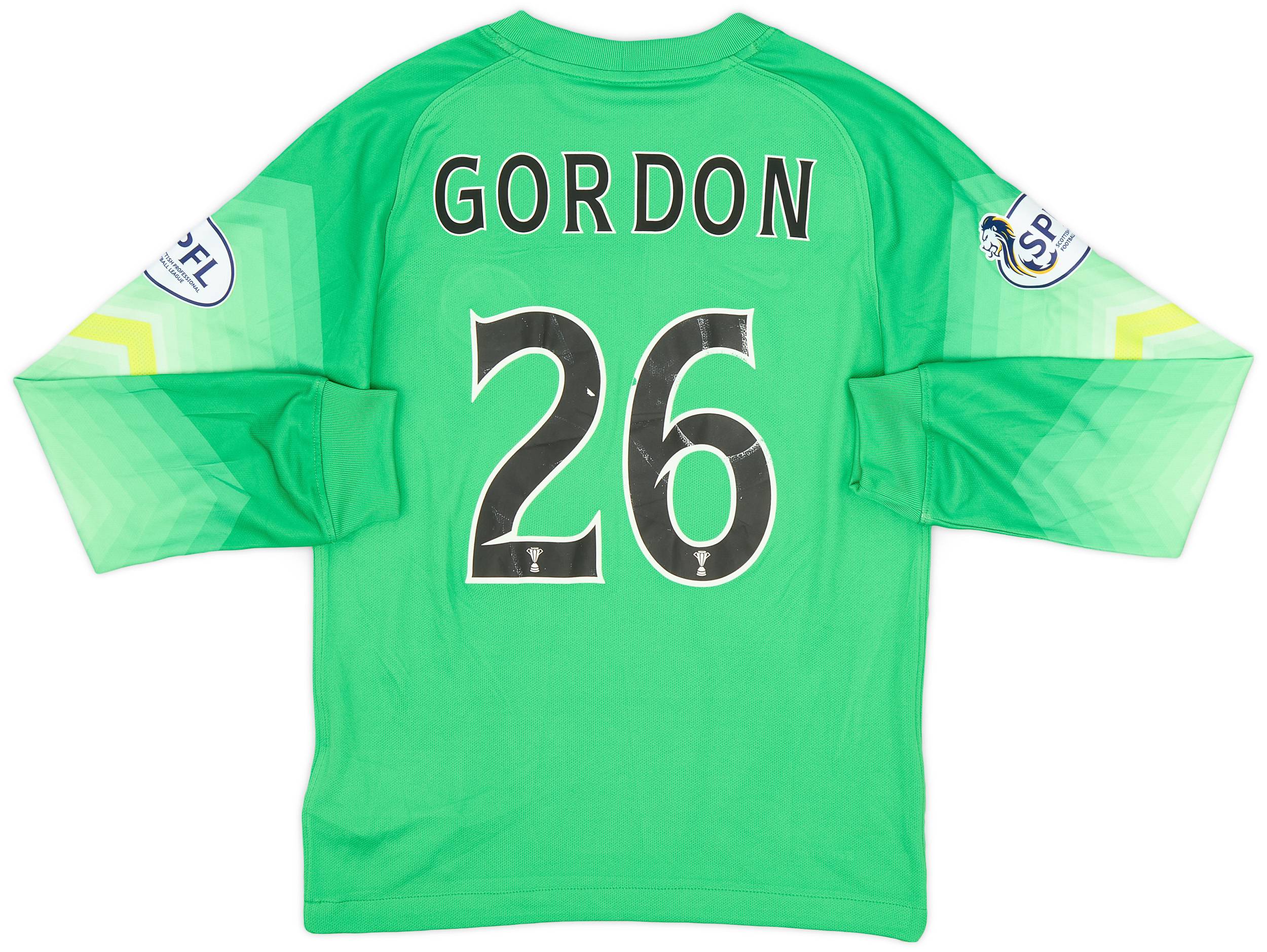 2014-15 Celtic GK Shirt Gordon #26 - 7/10 - (S.Boys)