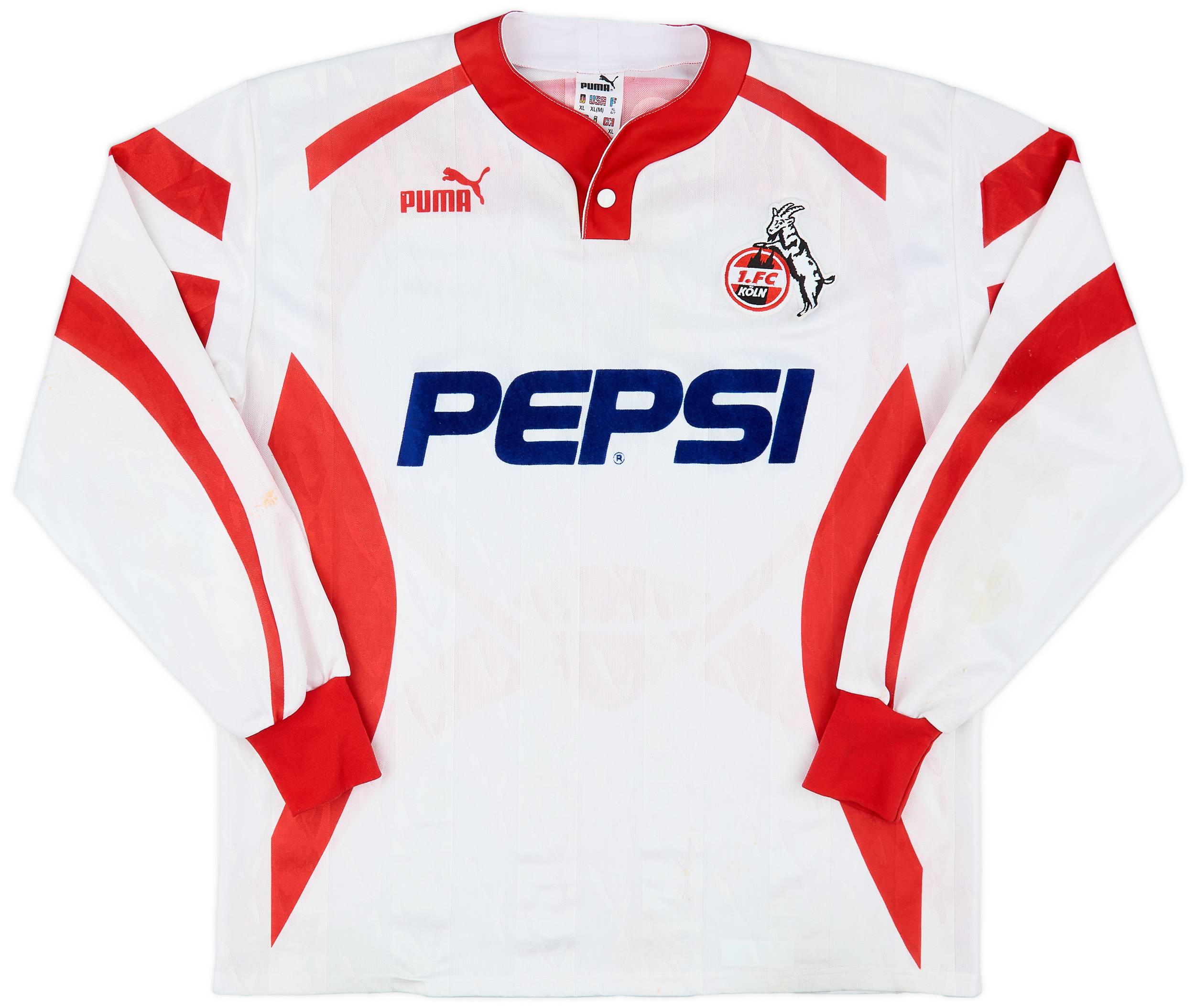 1993-94 FC Koln Home L/S Shirt - 7/10 - (XL)