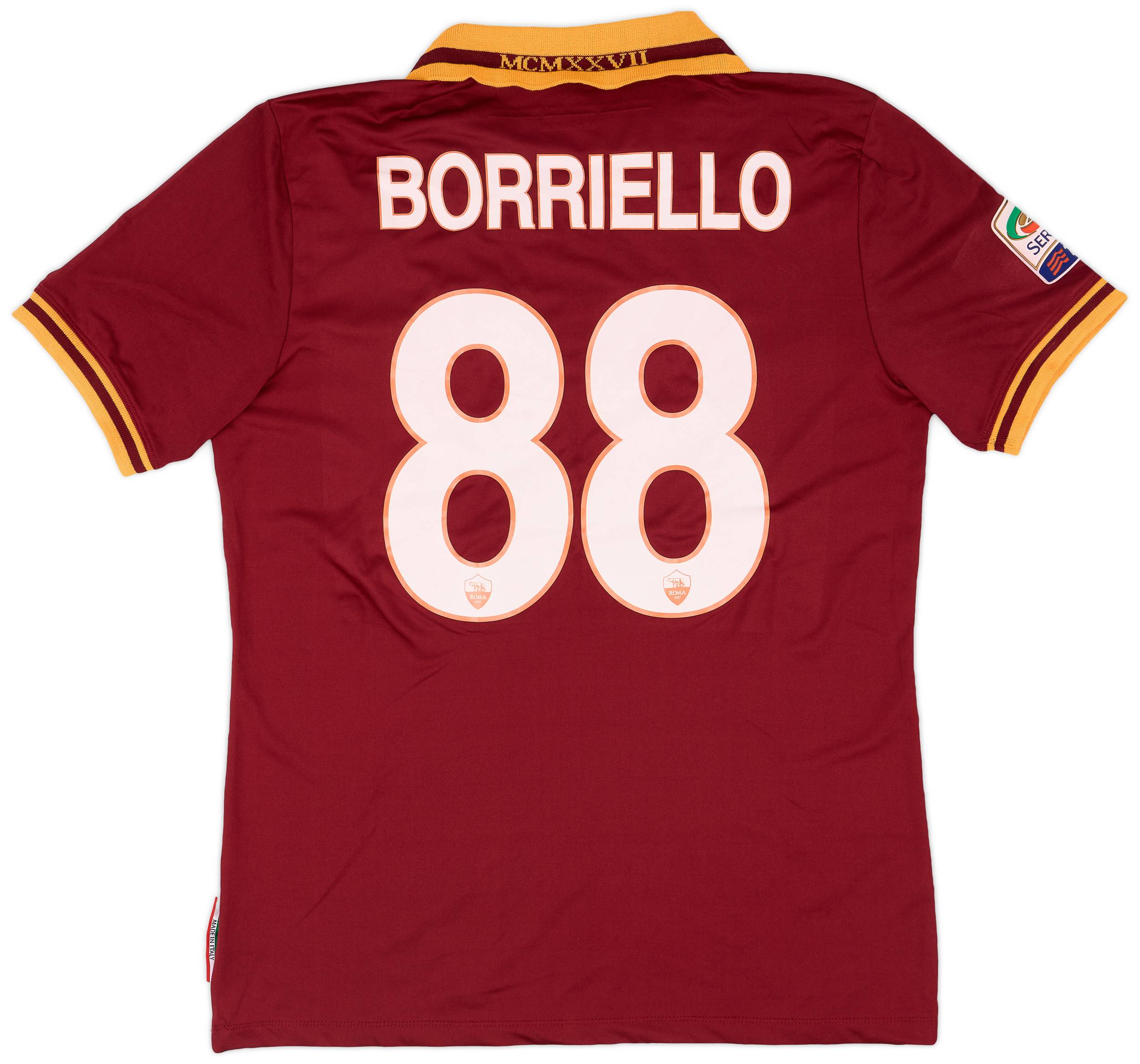 2013-14 Roma Home Shirt Boriello #88 - 8/10 - (M)