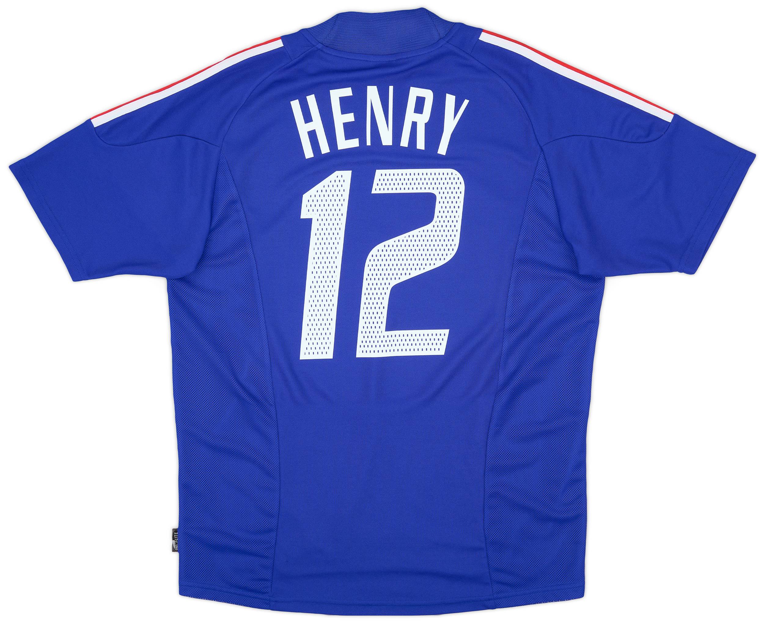 2002-04 France Home Shirt Henry #12 - 8/10 - (L)