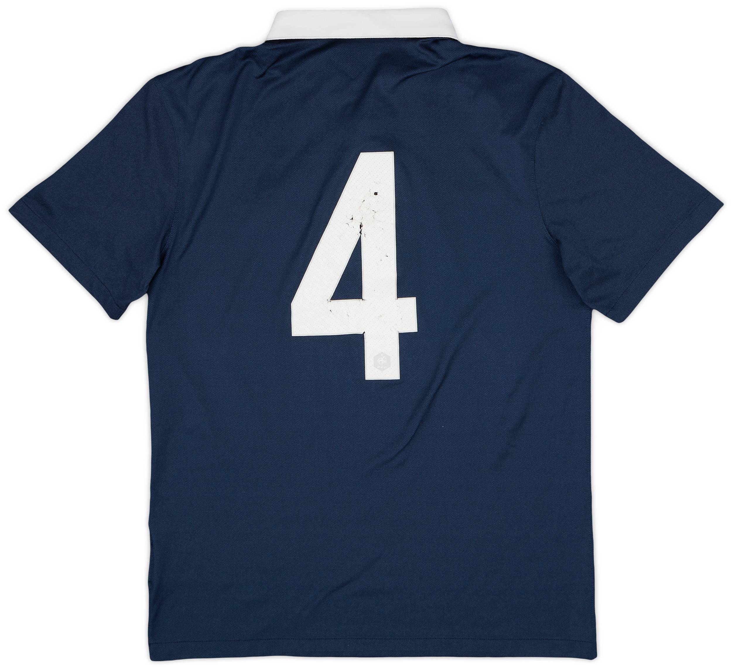2014-15 France Home Shirt #4 - 5/10 - (M)