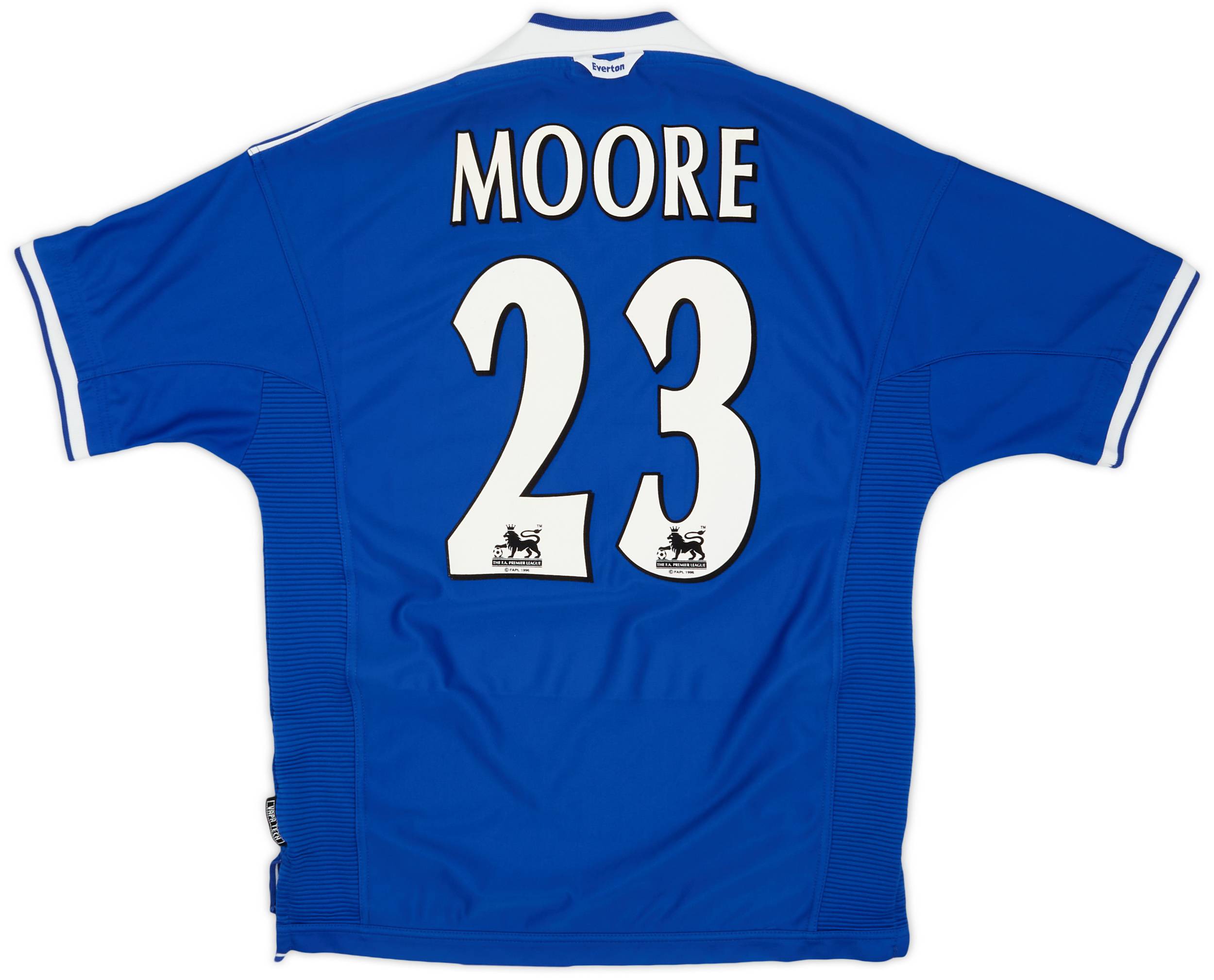 1999-00 Everton Home Shirt Moore #23 - 9/10 - (M)